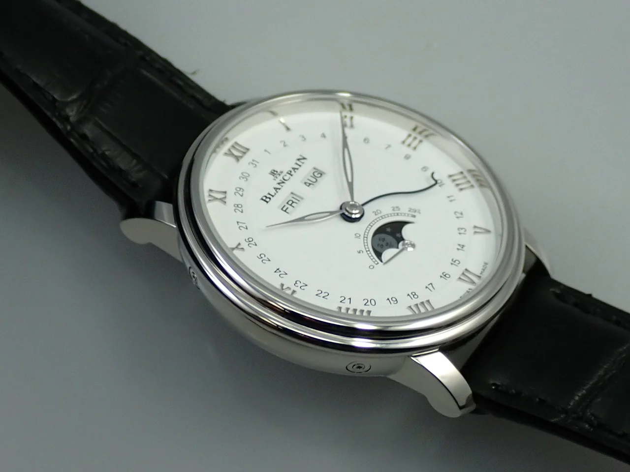 ブランパン ヴィルレ コンプリートカレンダー Ref.6264-1127-55B ホワイト文字盤 極美品 W3042057 - Image 5