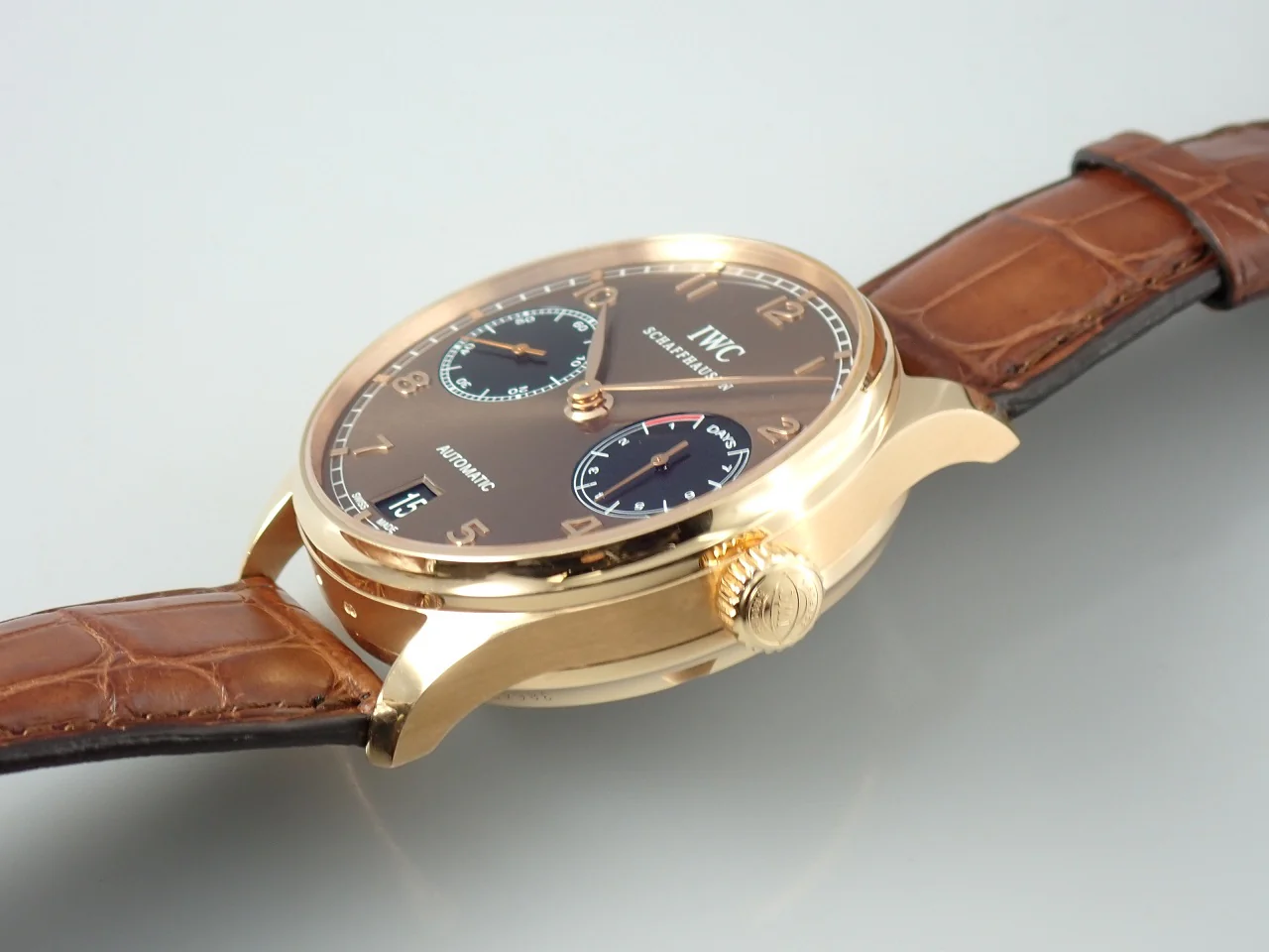 IWC ポルトギーゼ オートマティック Ref.IW500124 18KREG ブラウン文字盤 美中古 W3244966 - Image 4