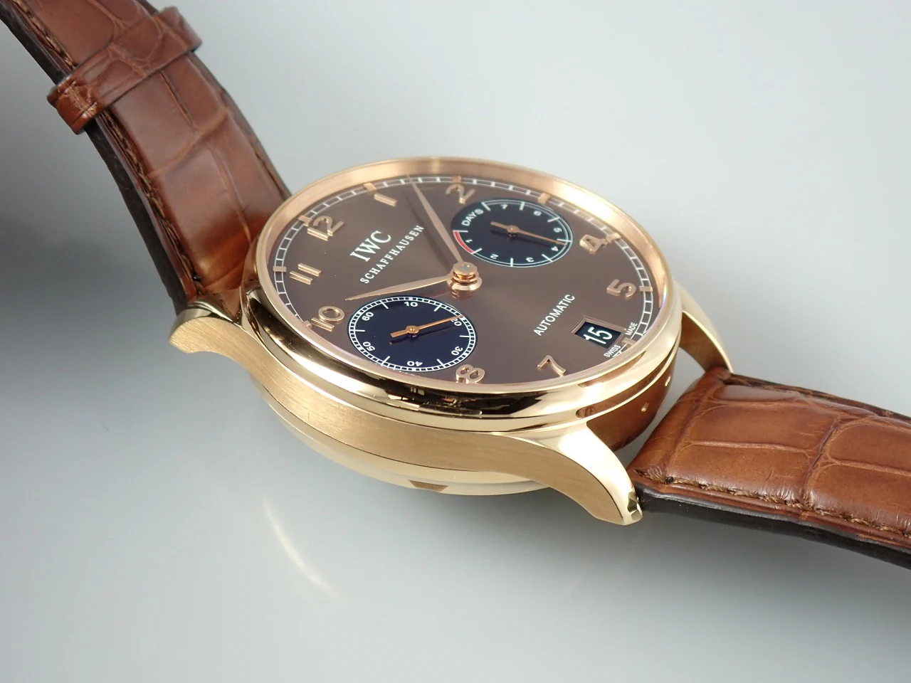 IWC ポルトギーゼ オートマティック Ref.IW500124 18KREG ブラウン文字盤 美中古 W3244966 - Image 5