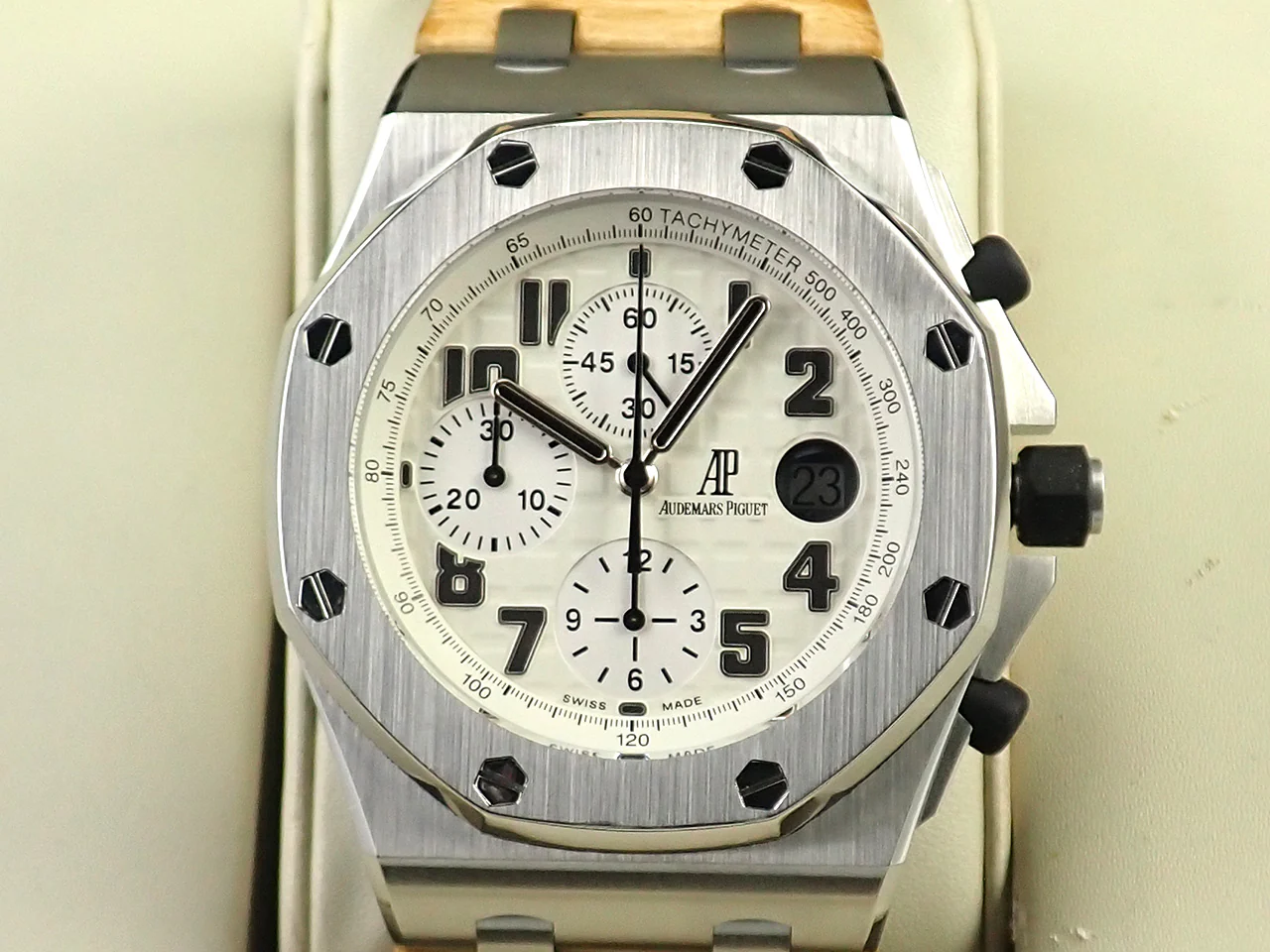 オーデマピゲ ロイヤルオーク オフショア クロノグラフ サファリ Ref.26170ST.OO.D091CR.01 ステンレススチール アイボリー文字盤 - Image 2