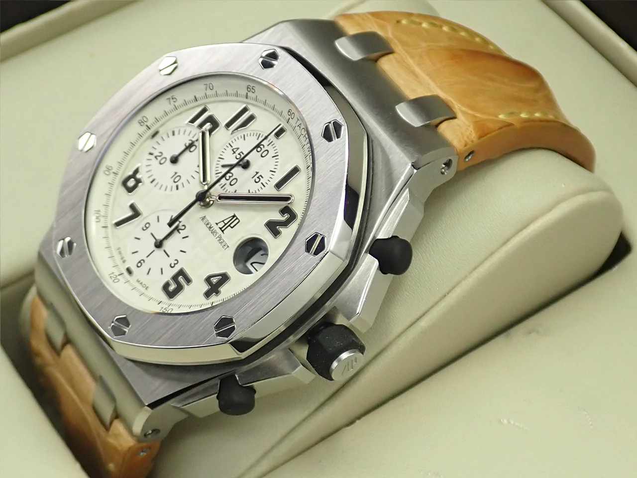 オーデマピゲ ロイヤルオーク オフショア クロノグラフ サファリ Ref.26170ST.OO.D091CR.01 ステンレススチール アイボリー文字盤 - Image 5