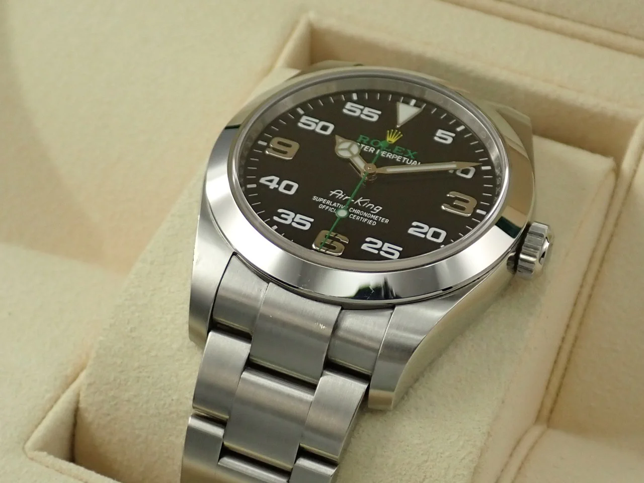 ロレックス エアキング Ref.116900 ステンレススチール ブラック文字盤 - Image 6