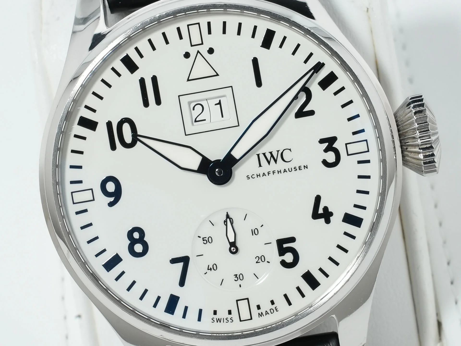IWC ビッグパイロットウォッチ ビッグデイト 150 イヤーズ Ref.IW510504 SS ホワイト文字盤 中古 wart79g3 - Image 3