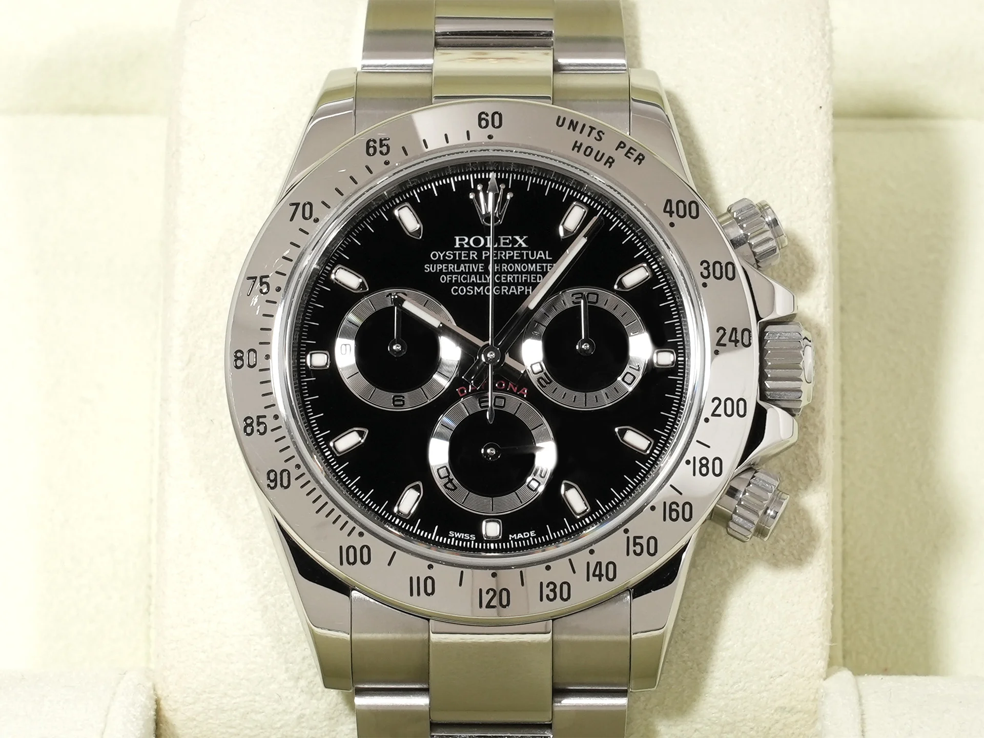 ロレックス デイトナ Ref.116520 ステンレススチール ブラック文字盤 中古 wddt72w4 - Image 2