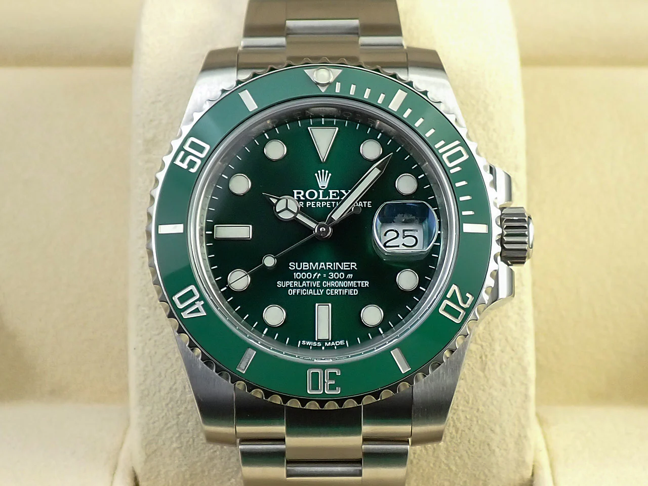 ロレックス サブマリーナー デイト Ref.116610LV ステンレススチール グリーン文字盤 - Image 2