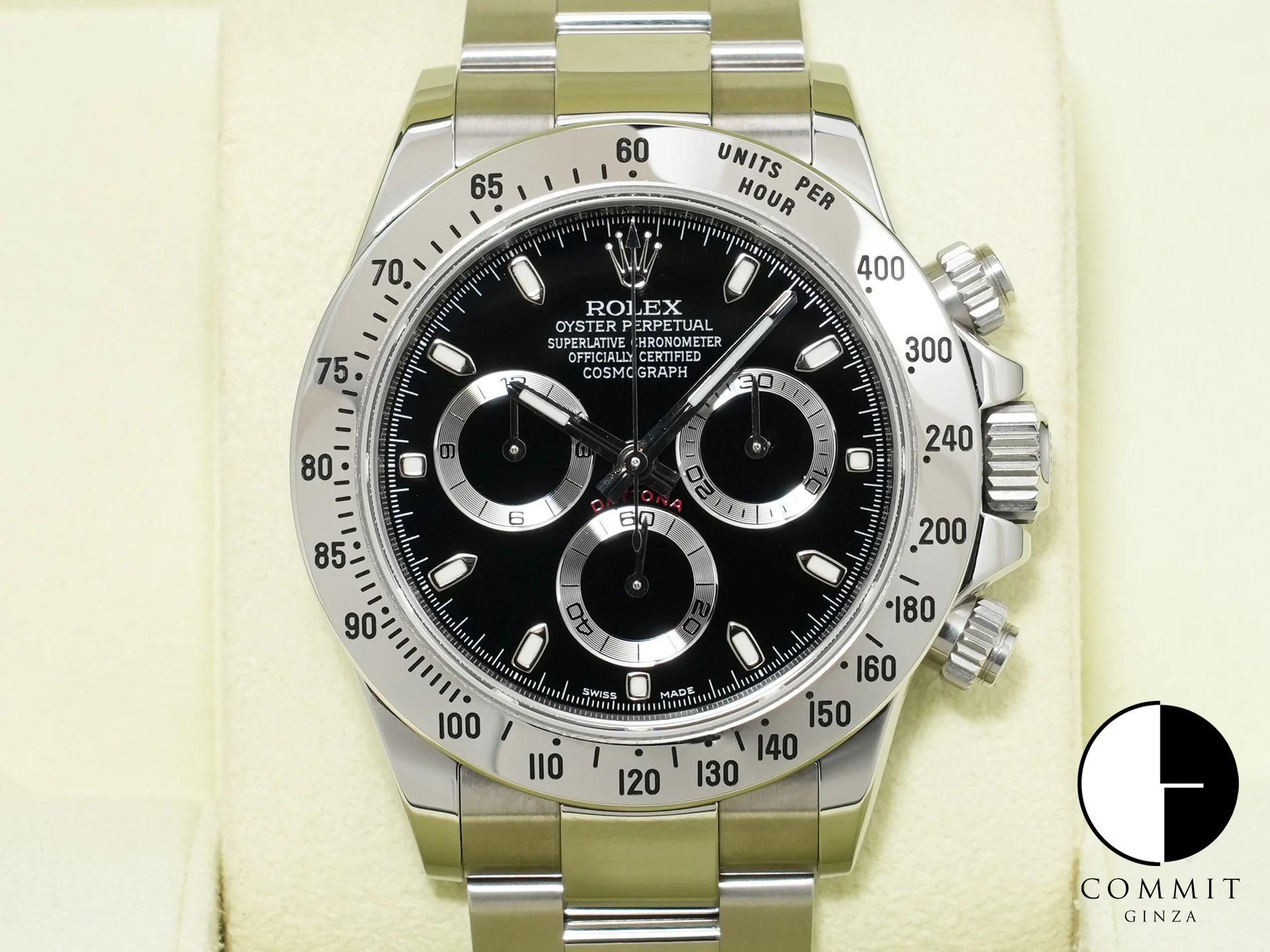 ロレックス デイトナ Ref.116520 ステンレススチール ブラック文字盤 美品 wh9ijr8s