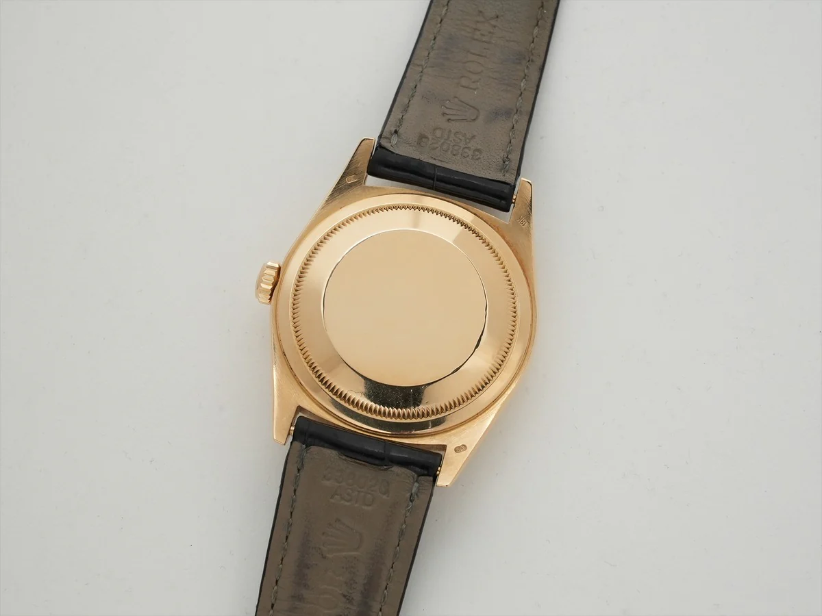 ロレックス デイトジャスト Ref.16238 2BR イエローゴールド オニキスx2Pダイヤ文字盤 革ベルト 中古 wk4y66rf - Image 7