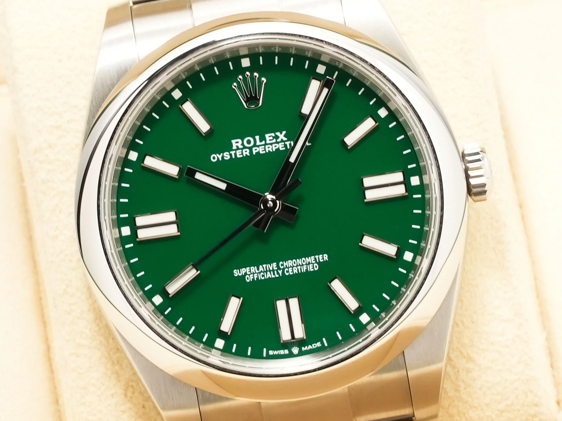 ロレックス オイスターパーペチュアル41 Ref.124300 ステンレススチール グリーン文字盤 - Image 3