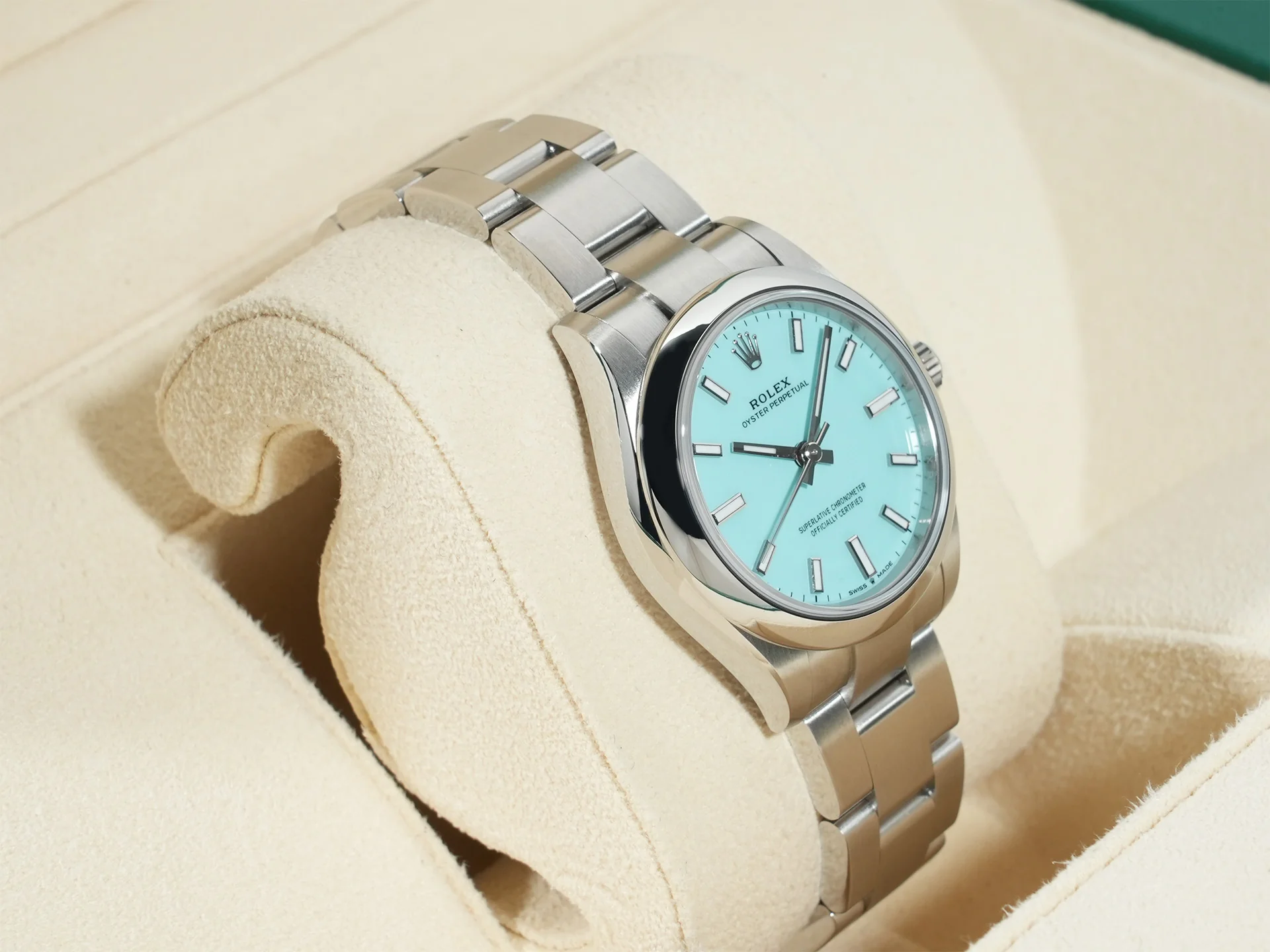 ロレックス オイスターパーペチュアル31 Ref.277200 ステンレススチール ターコイズ文字盤 - Image 5