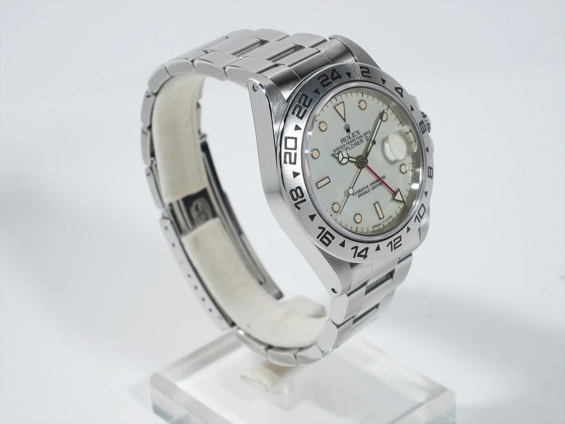ロレックス エクスプローラーII Ref.16550 ステンレススチール アイボリー文字盤 オイスターブレスレット 中古 wt4f4dqx - Image 5