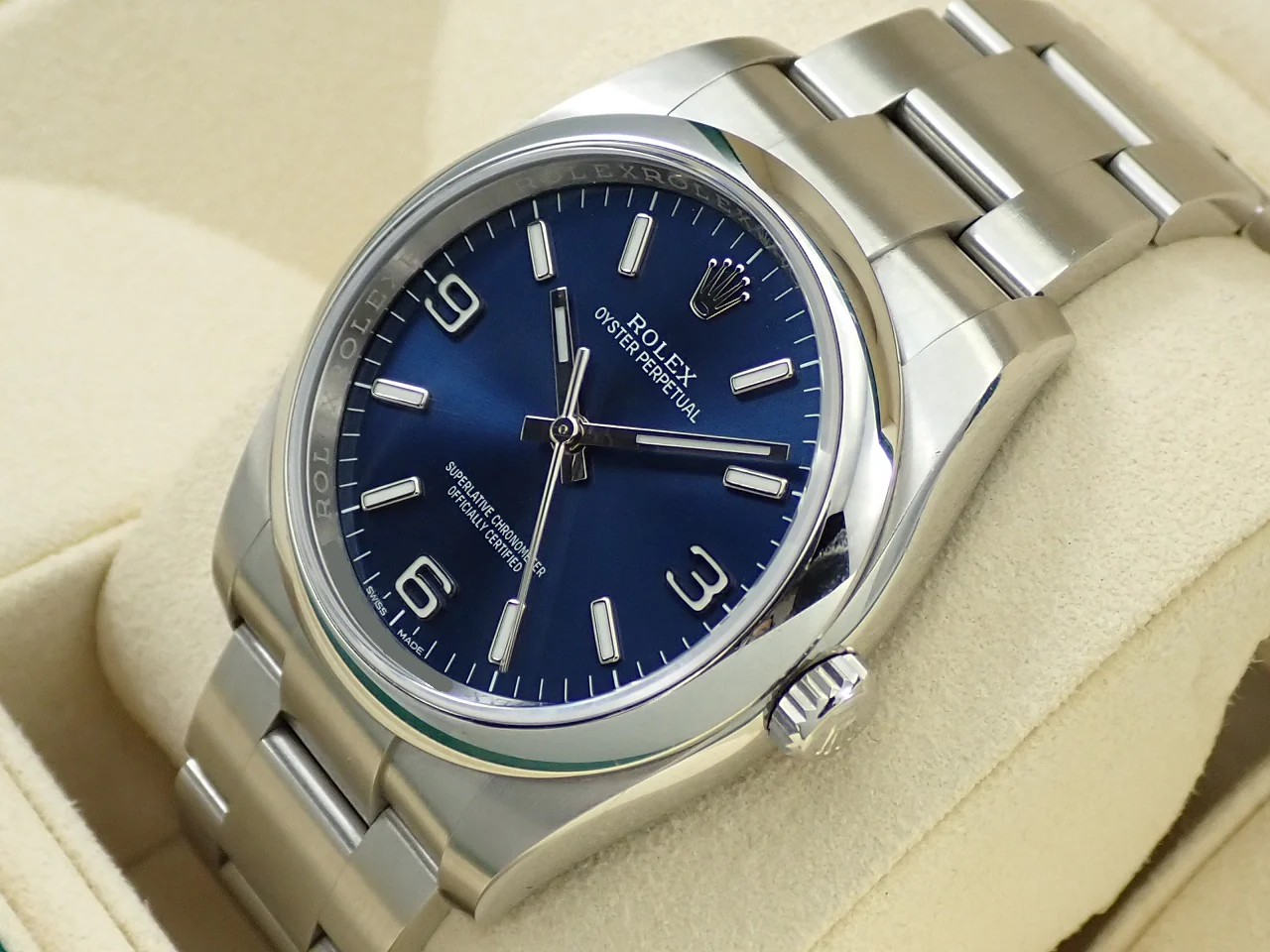 ロレックス オイスターパーペチュアル36 Ref.116000 ステンレススチール ブルー文字盤 - Image 4