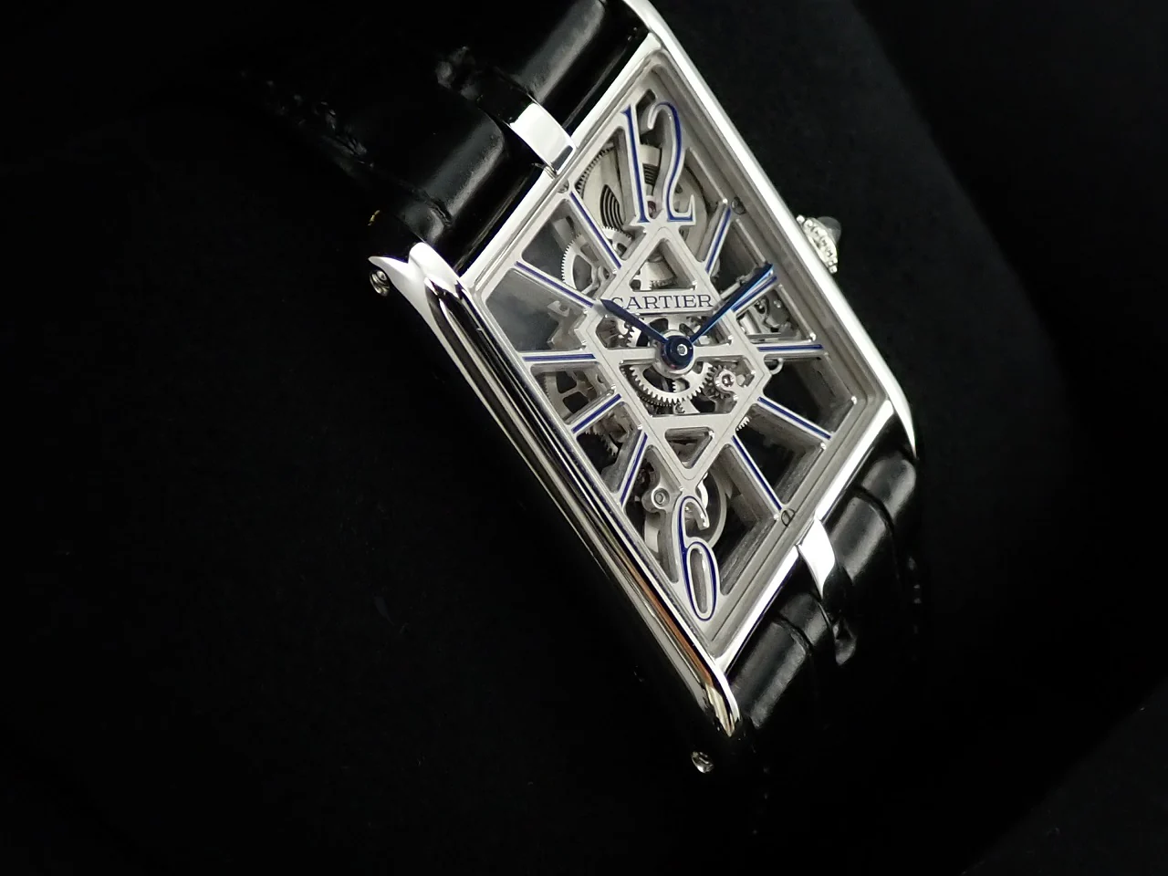 カルティエ タンク アシメトリック ウォッチ Ref.WHTA0012 スケルトン文字盤 美品 X5YF4275 - Image 4