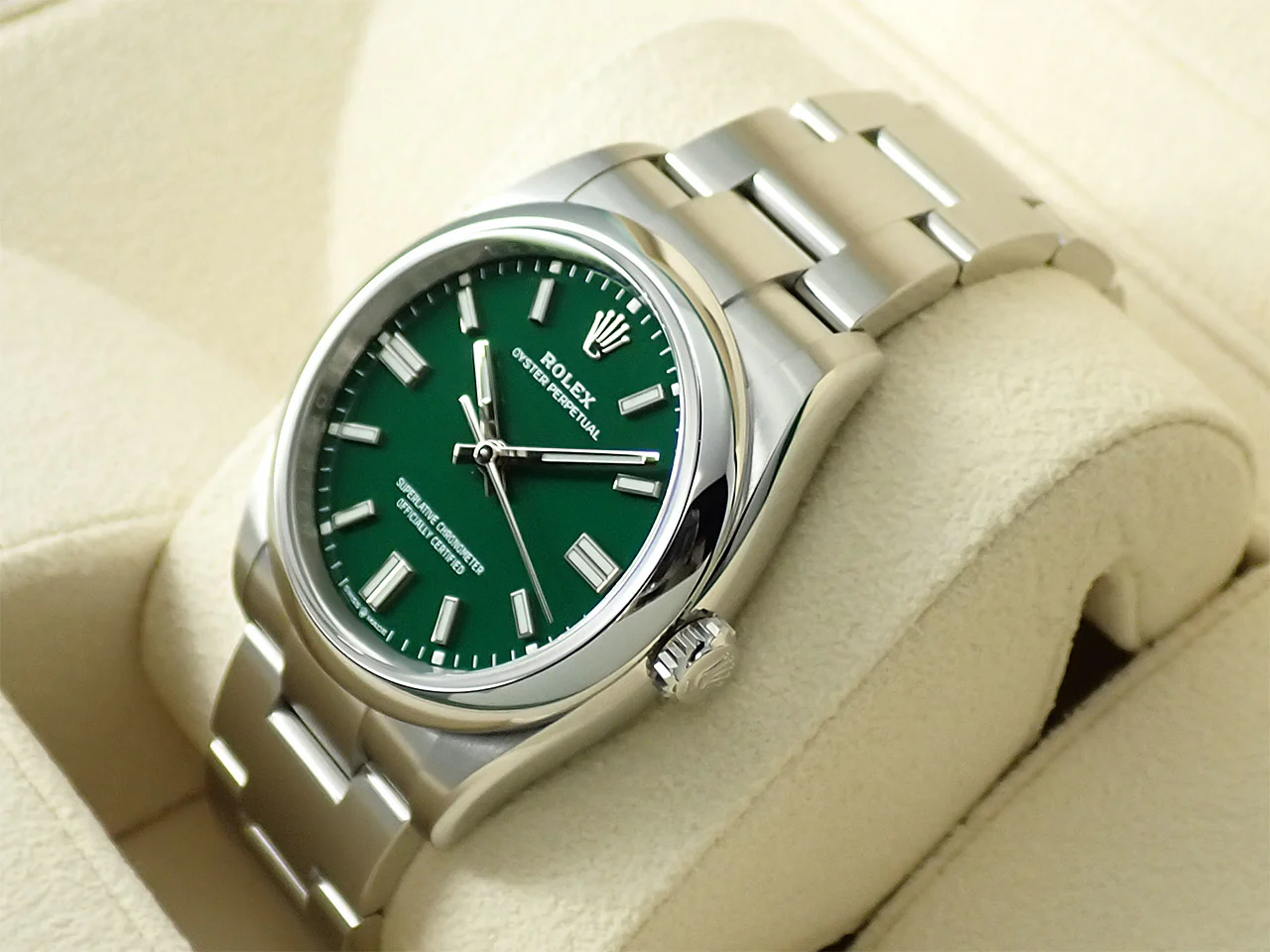 ロレックス オイスターパーペチュアル36 Ref.126000 ステンレススチール グリーン文字盤 - Image 4