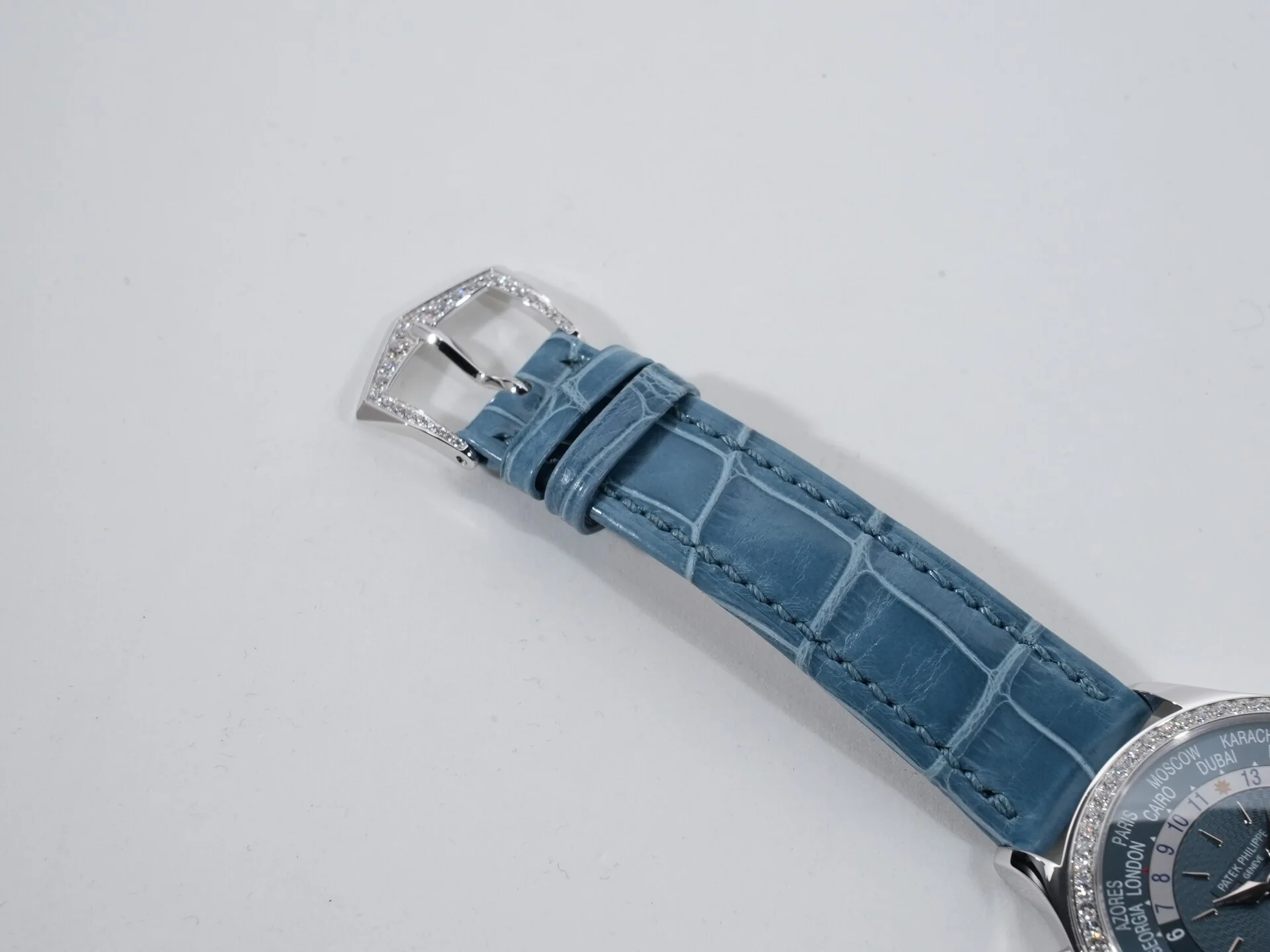 パテックフィリップ コンプリケーション ワールドタイム Ref.7130G-016 ホワイトゴールド ブルーグレー文字盤 - Image 7