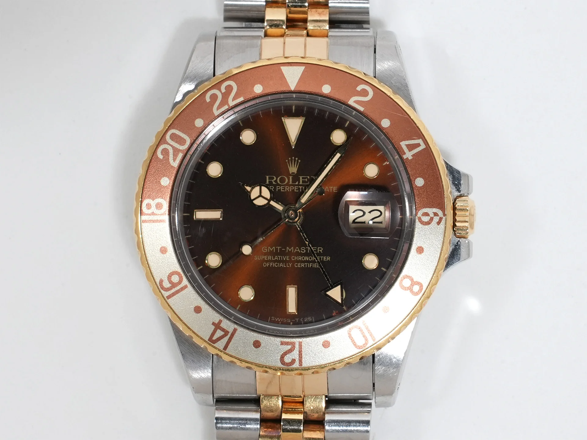 ロレックス GMTマスター Ref.16753 ステンレススチール/イエローゴールド ブラウン文字盤 ジュビリーブレスレット - Image 2