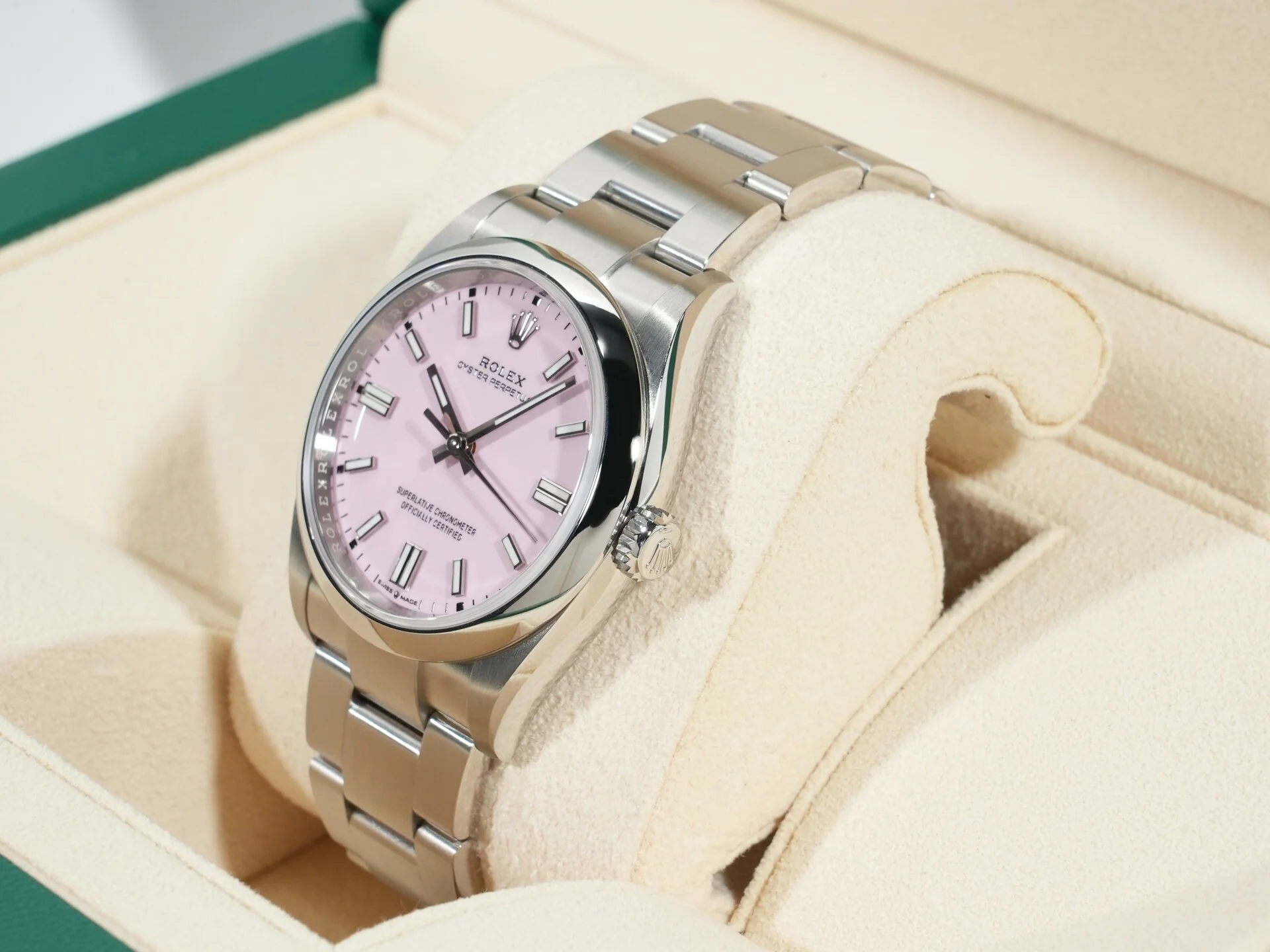 ロレックス オイスターパーペチュアル36 Ref.126000 ステンレススチール キャンディピンク文字盤 - Image 4