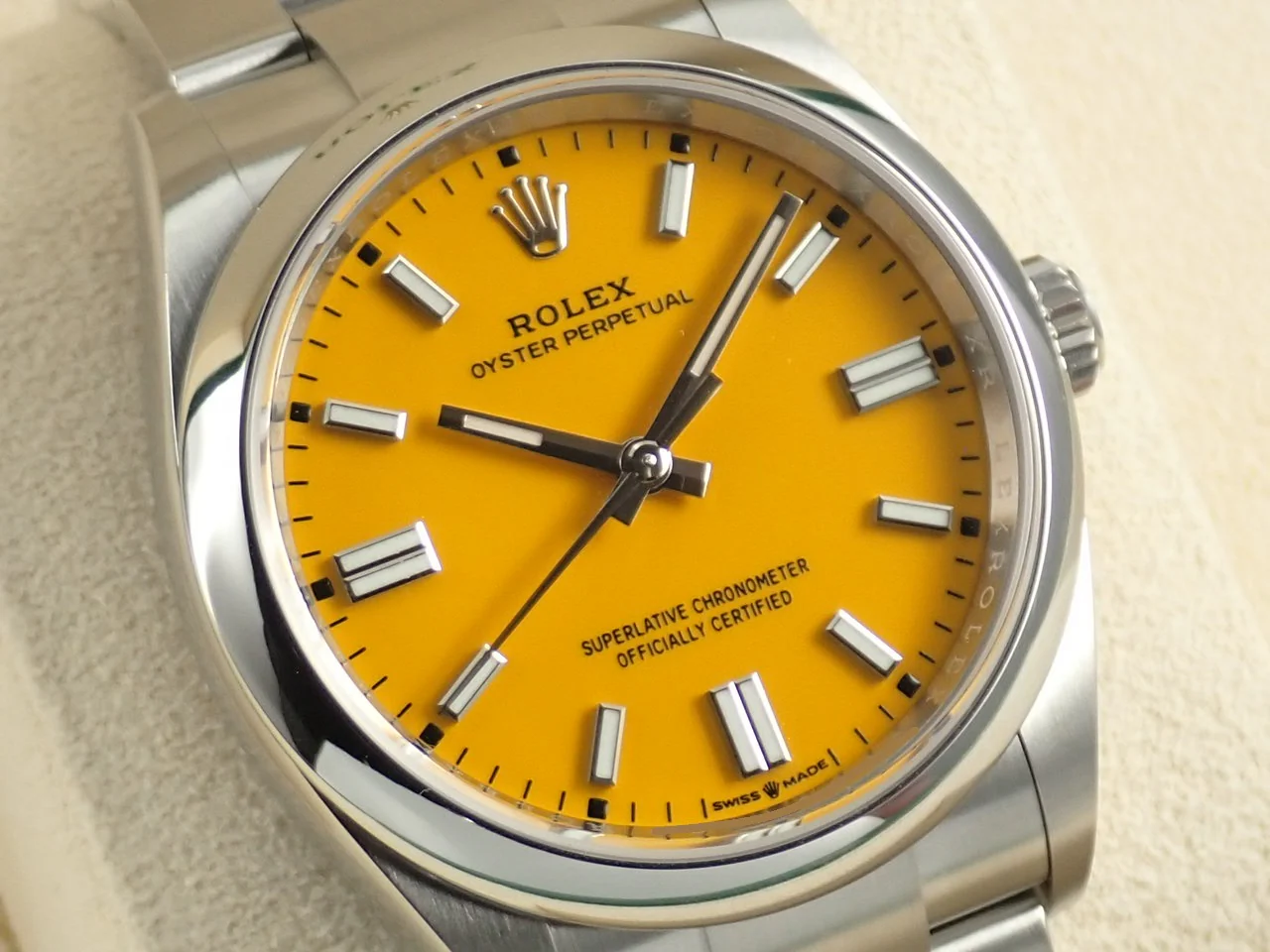 ロレックス オイスターパーペチュアル36 Ref.126000 ステンレススチール イエロー文字盤 - Image 3
