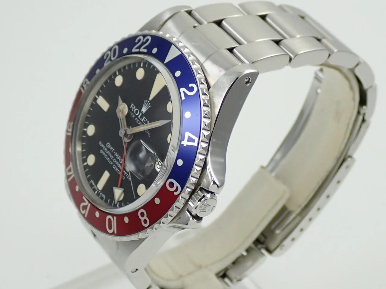 ロレックス GMTマスター Ref.1675 ステンレススチール ブラック文字盤 オイスターブレスレット - Image 4