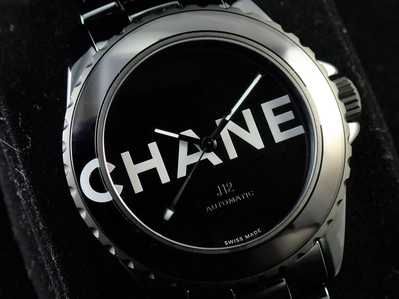 シャネル J12 ウォンテッド ドゥ シャネル Ref.H7418 ブラック文字盤 極美品 Y35708SL - Image 3