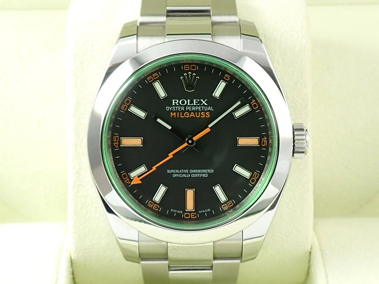 ロレックス ミルガウス Ref.116400GV ステンレススチール ブラック文字盤 - Image 2