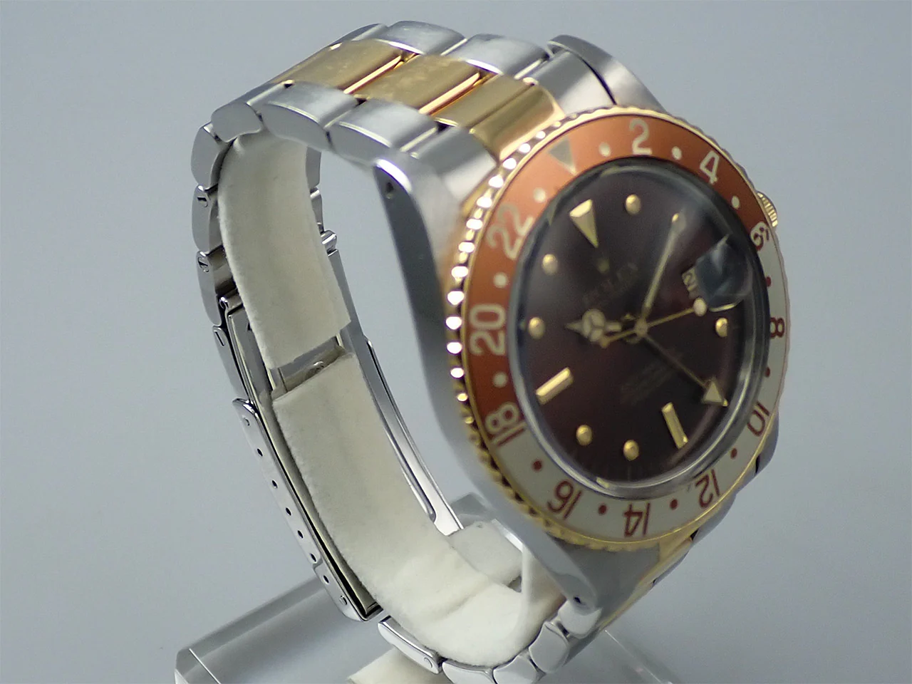 ロレックス GMTマスター Ref.16753 ステンレススチール/イエローゴールド ブラウン文字盤 オイスターブレスレット - Image 5