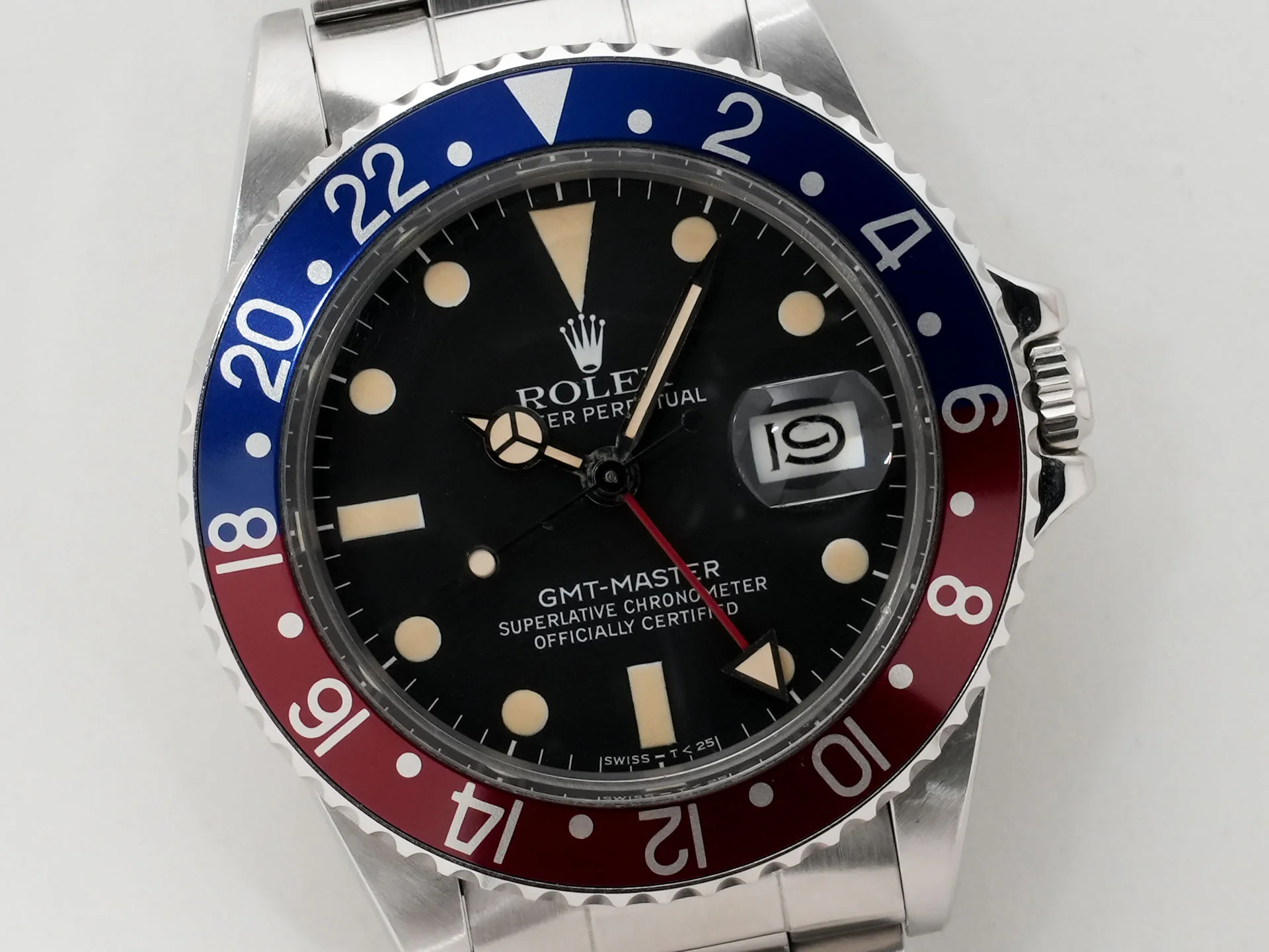 ロレックス GMTマスター Ref.16750 ステンレススチール ブラック文字盤 オイスターブレスレット 中古 yg5faqeh - Image 3