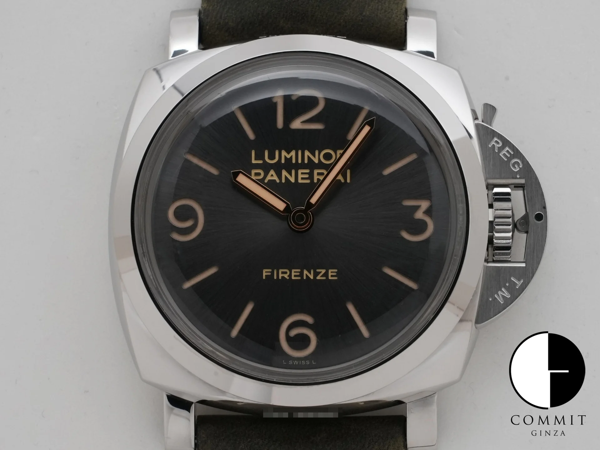 パネライ ルミノール 1950 3DAYS FIRENZE Ref.PAM00605 グレー文字盤 中古 yh6hm37f