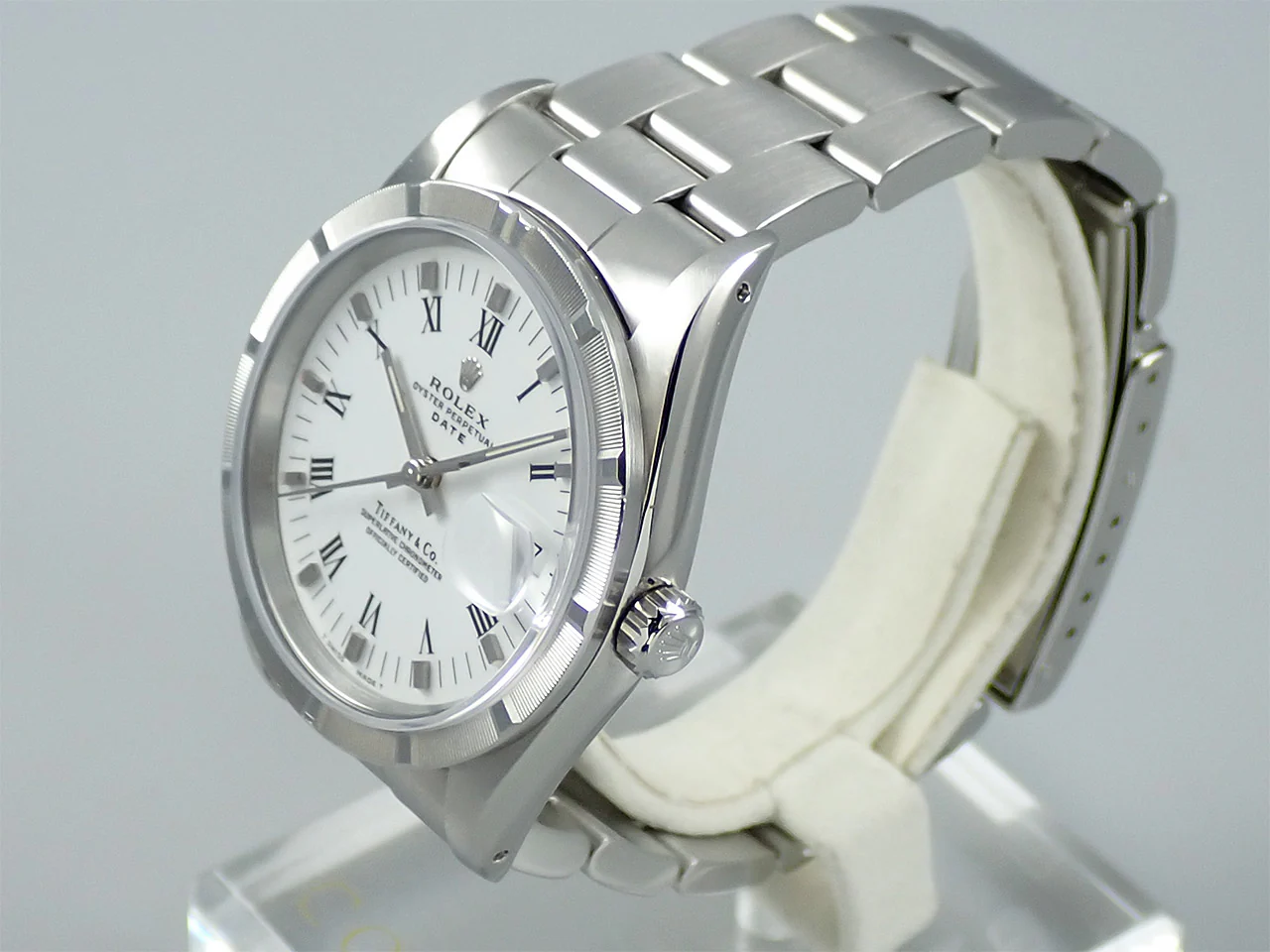 ロレックス オイスターパーペチュアル デイト TIFFANY＆CO. Ref.15210 ステンレススチール ホワイト文字盤 - Image 4