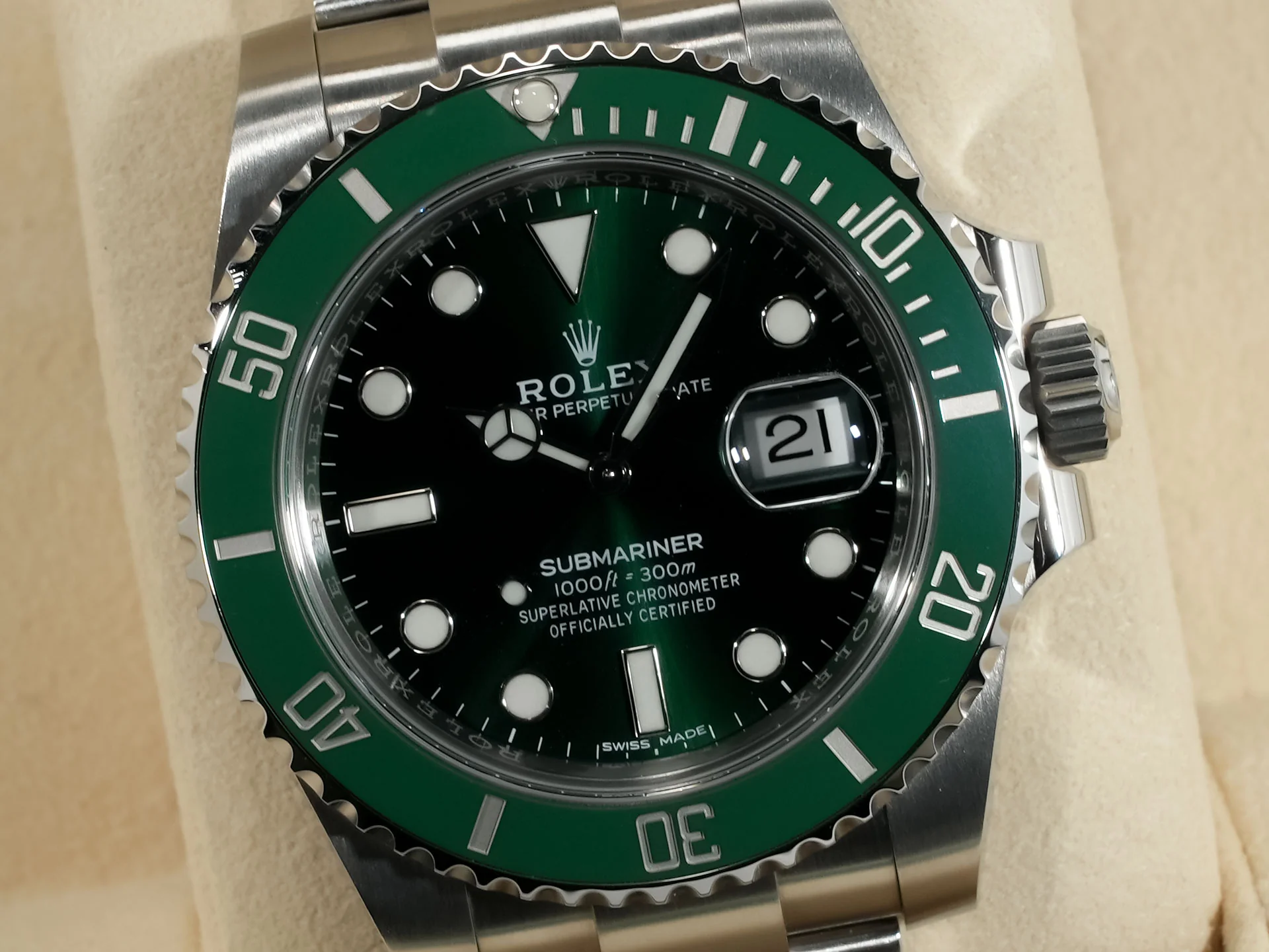 ロレックス サブマリーナー デイト Ref.116610LV ステンレススチール グリーン文字盤 - Image 3