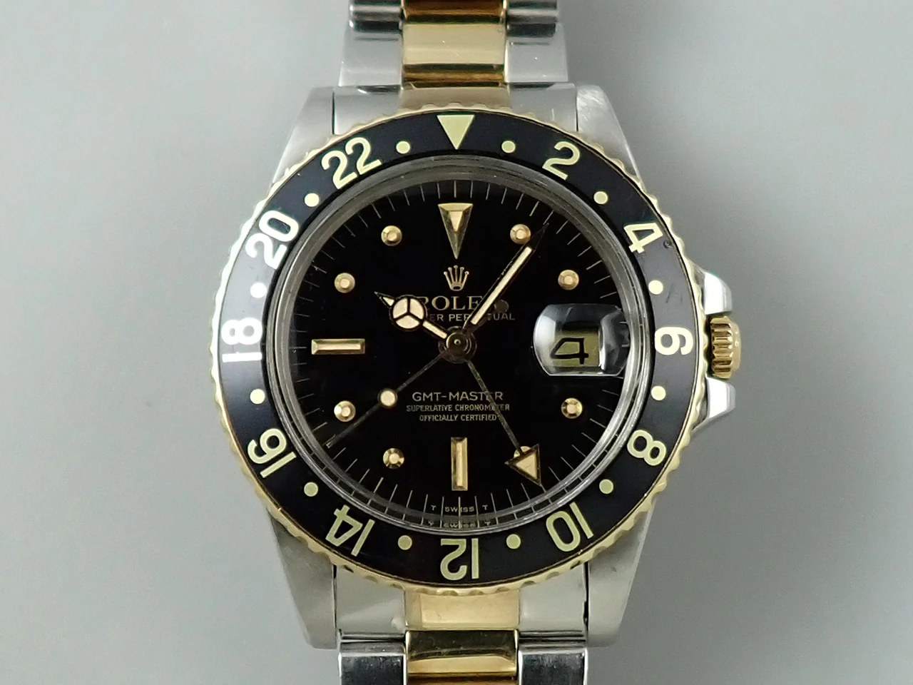 ロレックス GMTマスター Ref.1675/3 ステンレススチール/イエローゴールド ブラック文字盤 オイスターブレスレット - Image 2