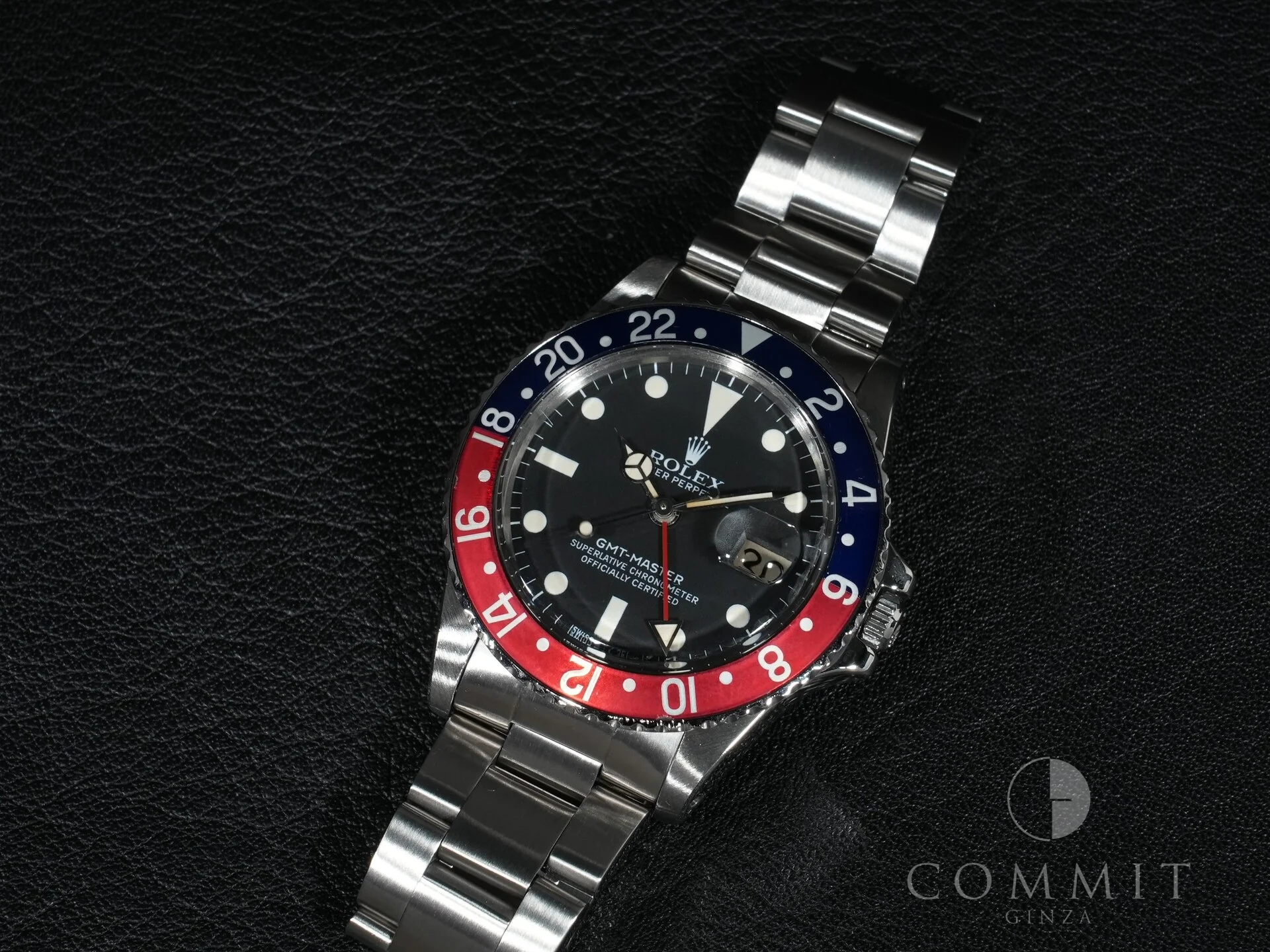 ロレックス GMTマスター Ref.16750 ステンレススチール ブラック文字盤 オイスターブレスレット - Image 14