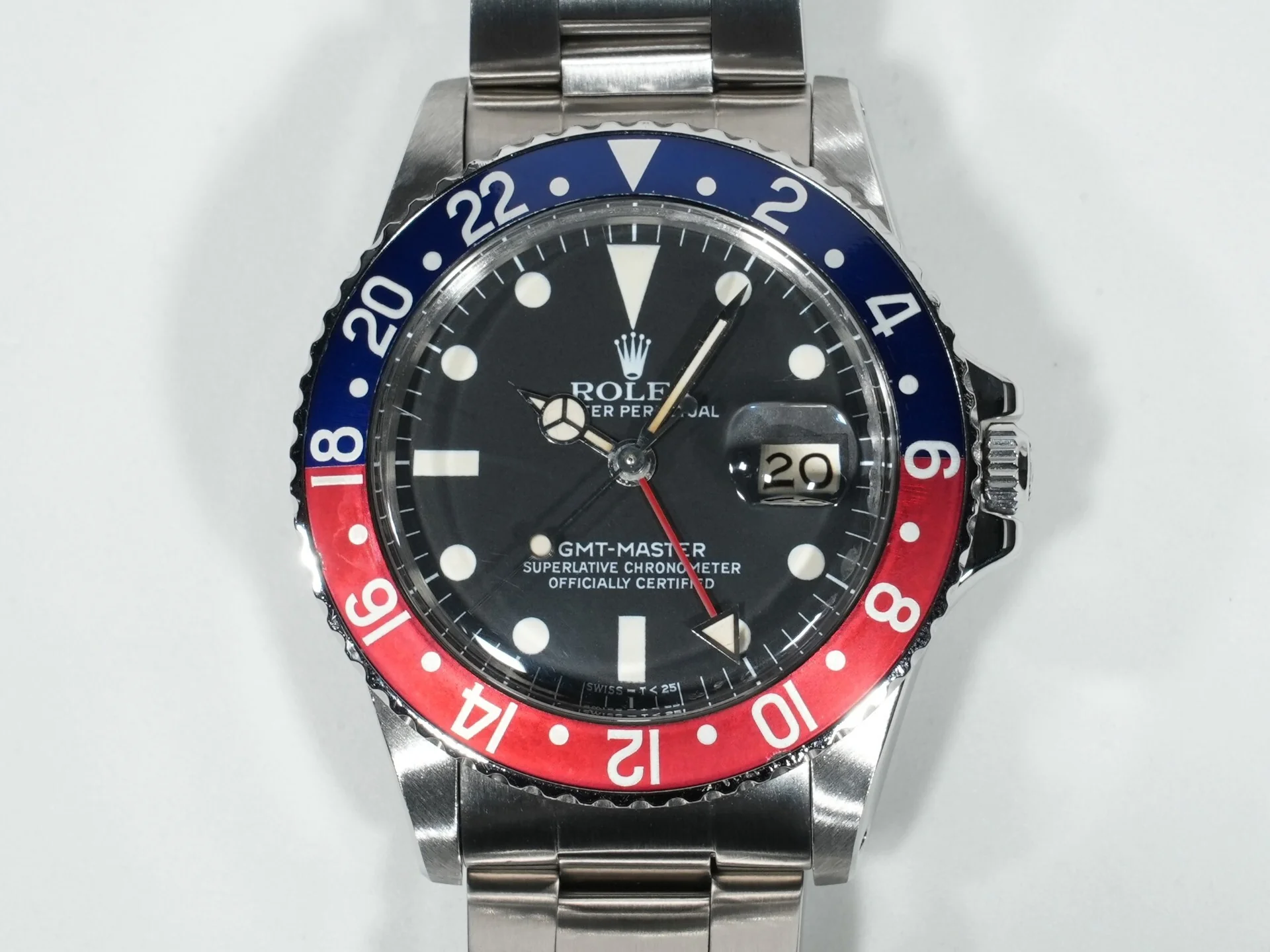 ロレックス GMTマスター Ref.16750 ステンレススチール ブラック文字盤 オイスターブレスレット - Image 2