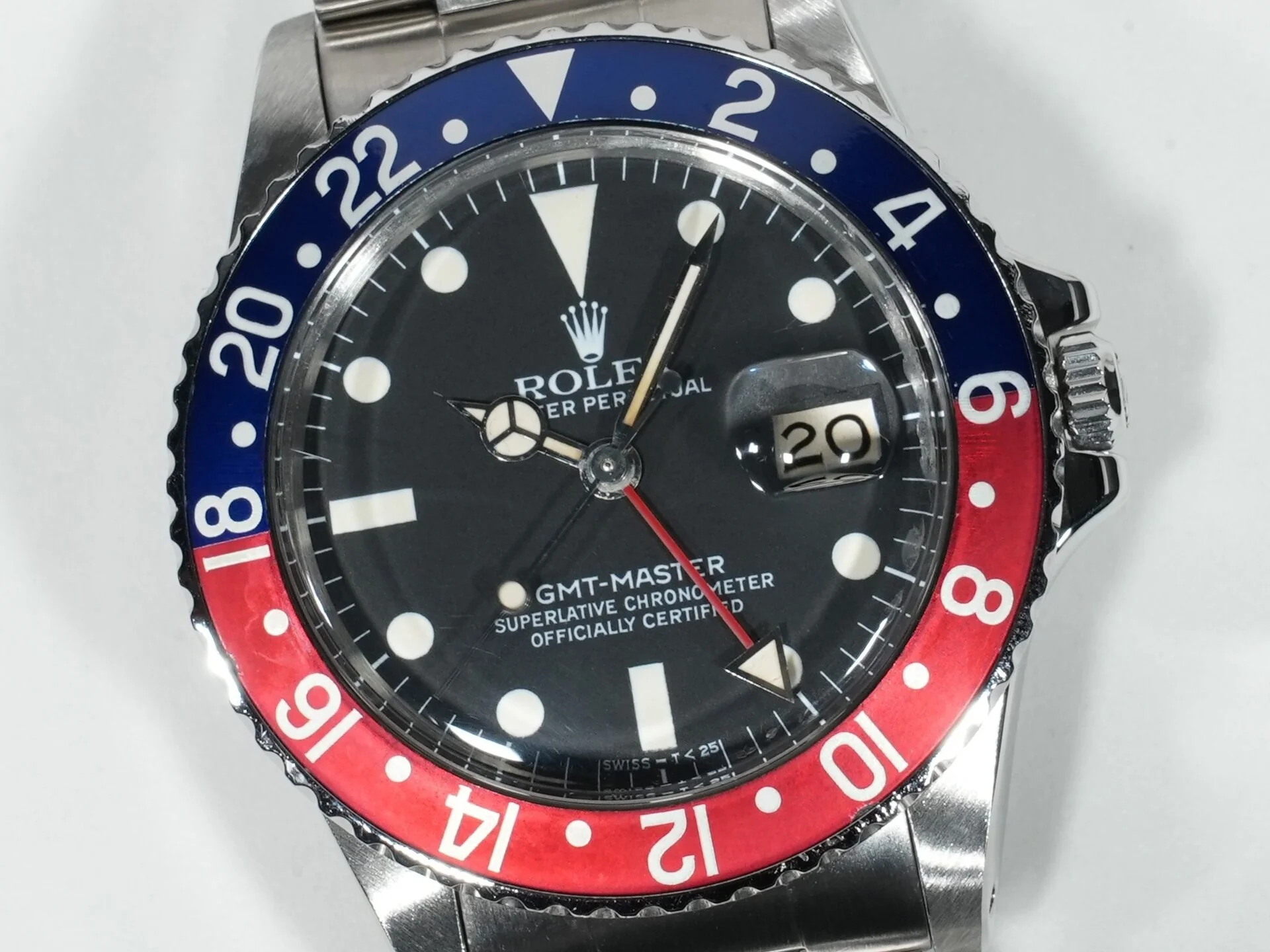 ロレックス GMTマスター Ref.16750 ステンレススチール ブラック文字盤 オイスターブレスレット - Image 3