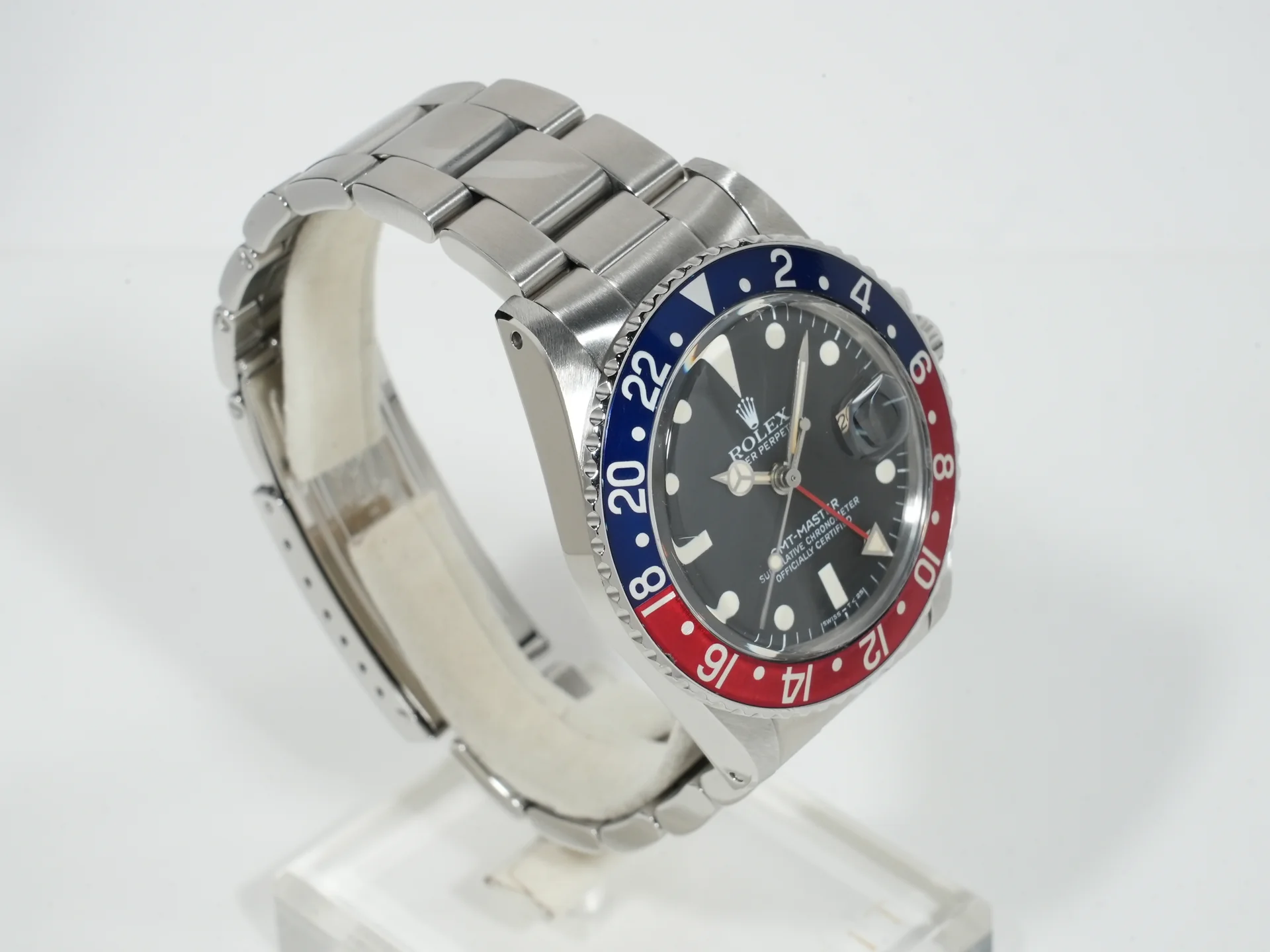 ロレックス GMTマスター Ref.16750 ステンレススチール ブラック文字盤 オイスターブレスレット - Image 5
