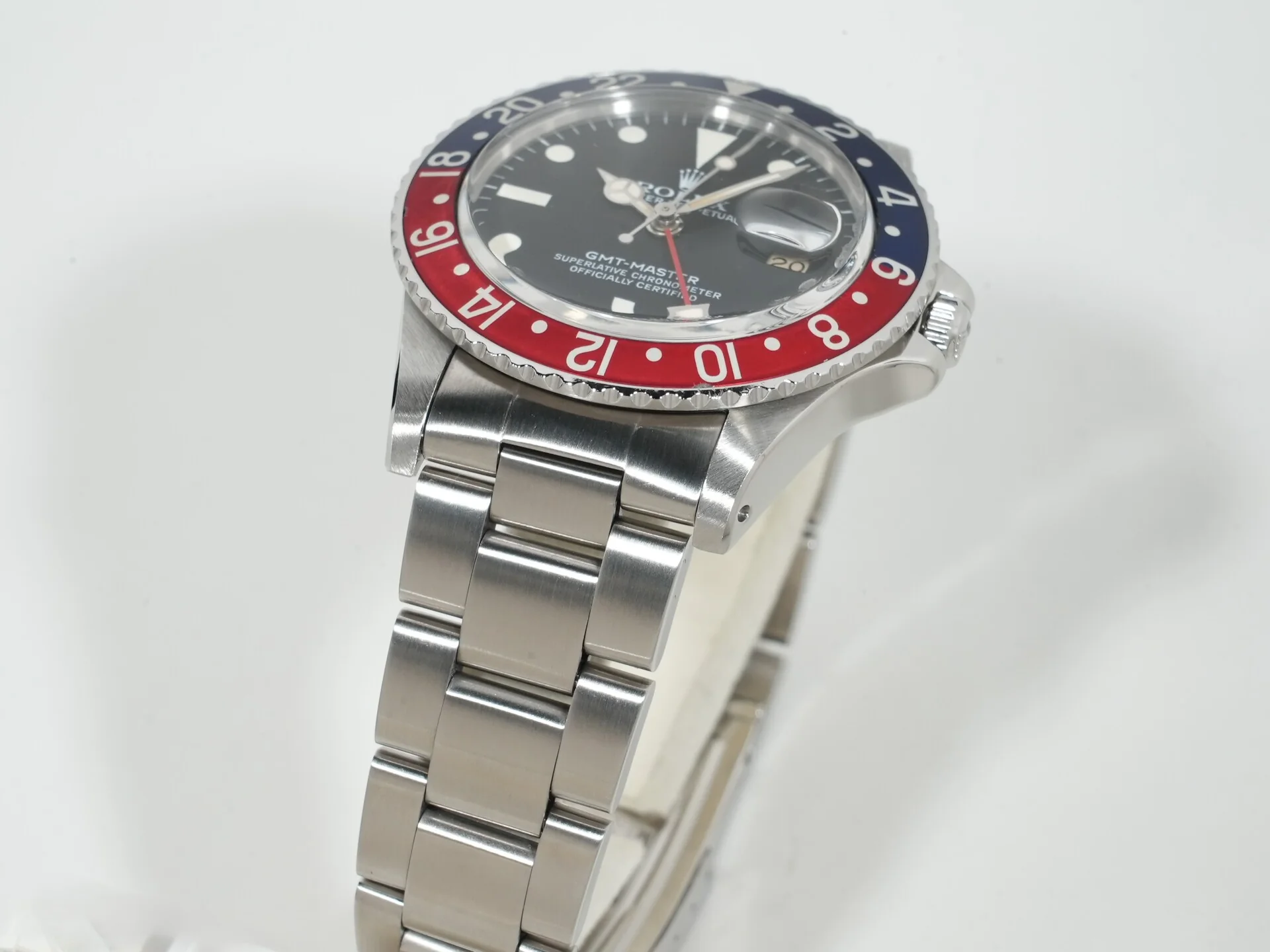 ロレックス GMTマスター Ref.16750 ステンレススチール ブラック文字盤 オイスターブレスレット - Image 6