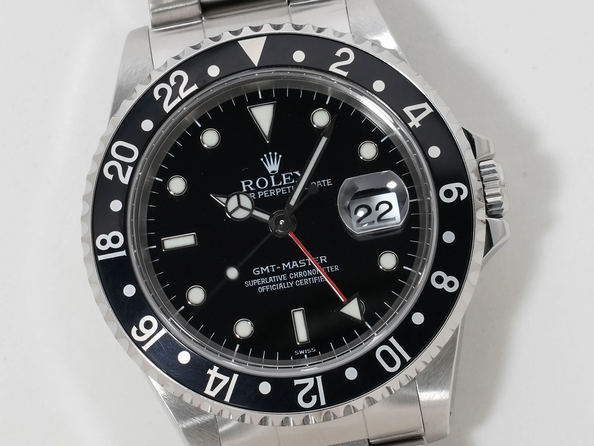 ロレックス GMTマスター Ref.16700 ステンレススチール ブラック文字盤 オイスターブレスレット 中古 yt485gs8 - Image 3