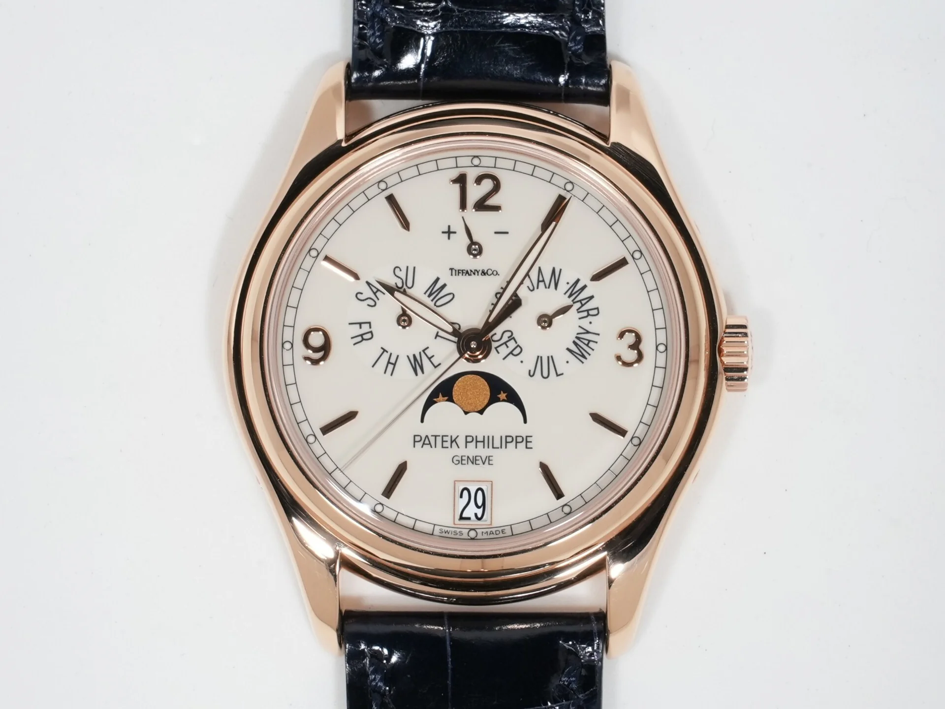 パテックフィリップ アニュアルカレンダー ムーン フェイズ TIFFANY&CO. Ref.5146R-001 ローズゴールド アイボリー文字盤 中古 yupajm4m - Image 2