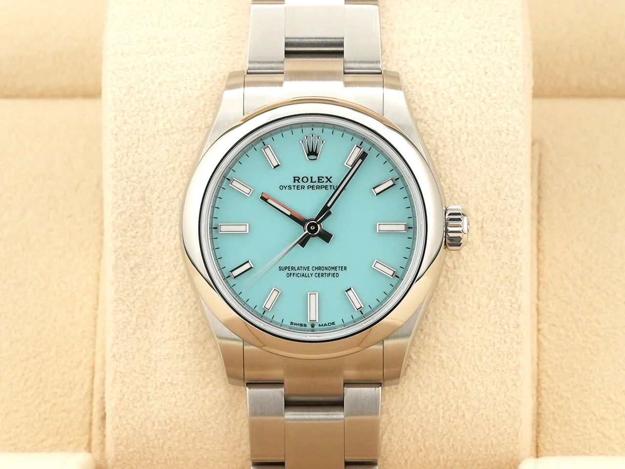 ロレックス オイスターパーペチュアル31 Ref.277200 ステンレススチール ターコイズ文字盤 - Image 2