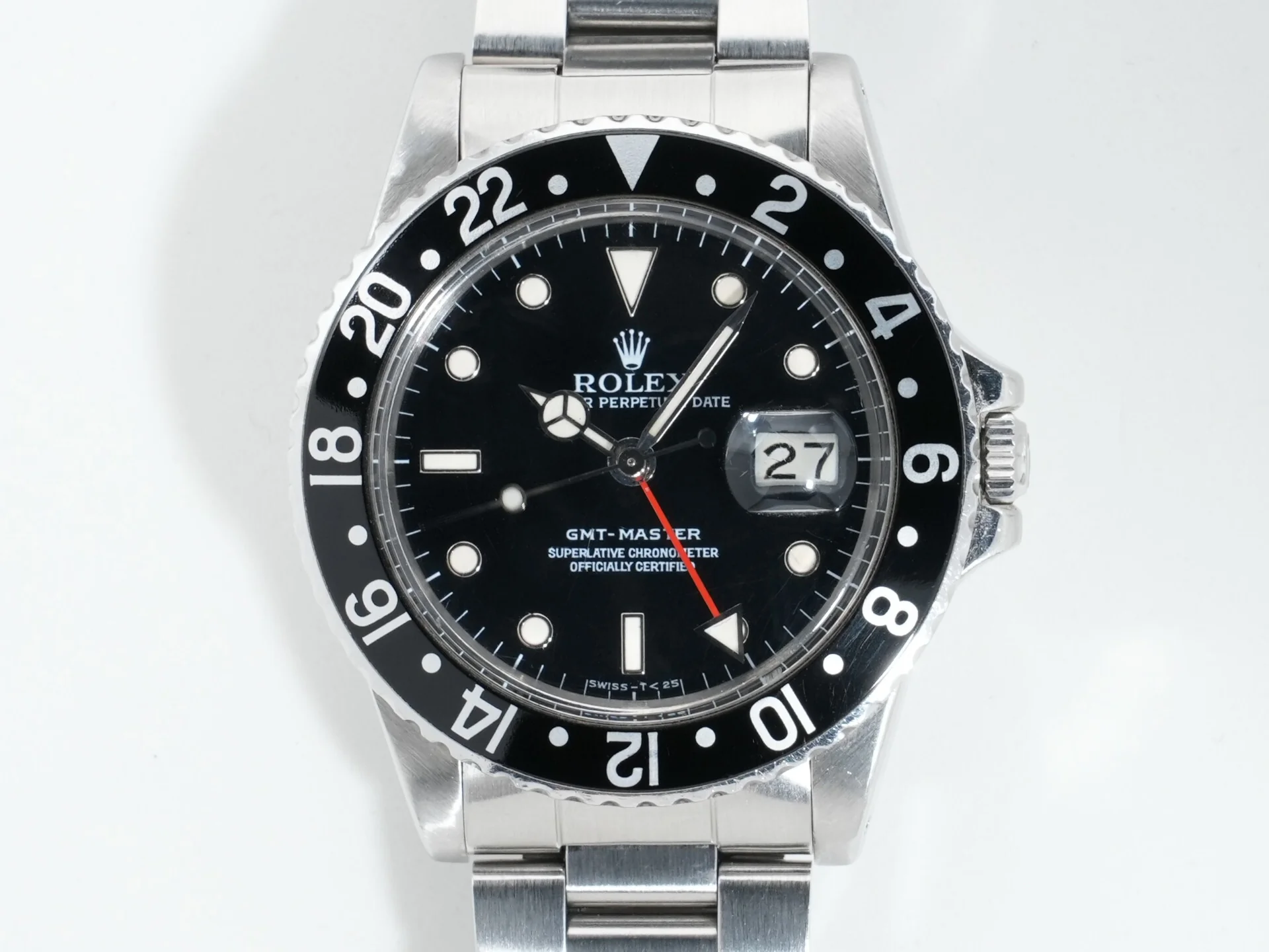 ロレックス GMTマスター Ref.16750 ステンレススチール ブラック文字盤 オイスターブレスレット 中古 yxsqbn9s - Image 2