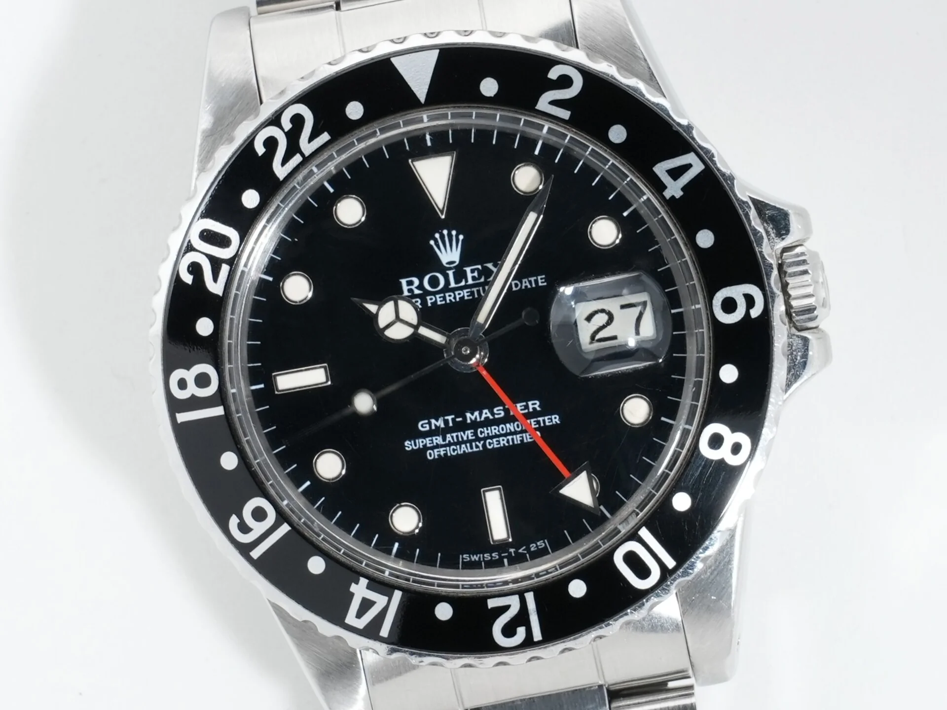ロレックス GMTマスター Ref.16750 ステンレススチール ブラック文字盤 オイスターブレスレット 中古 yxsqbn9s - Image 3