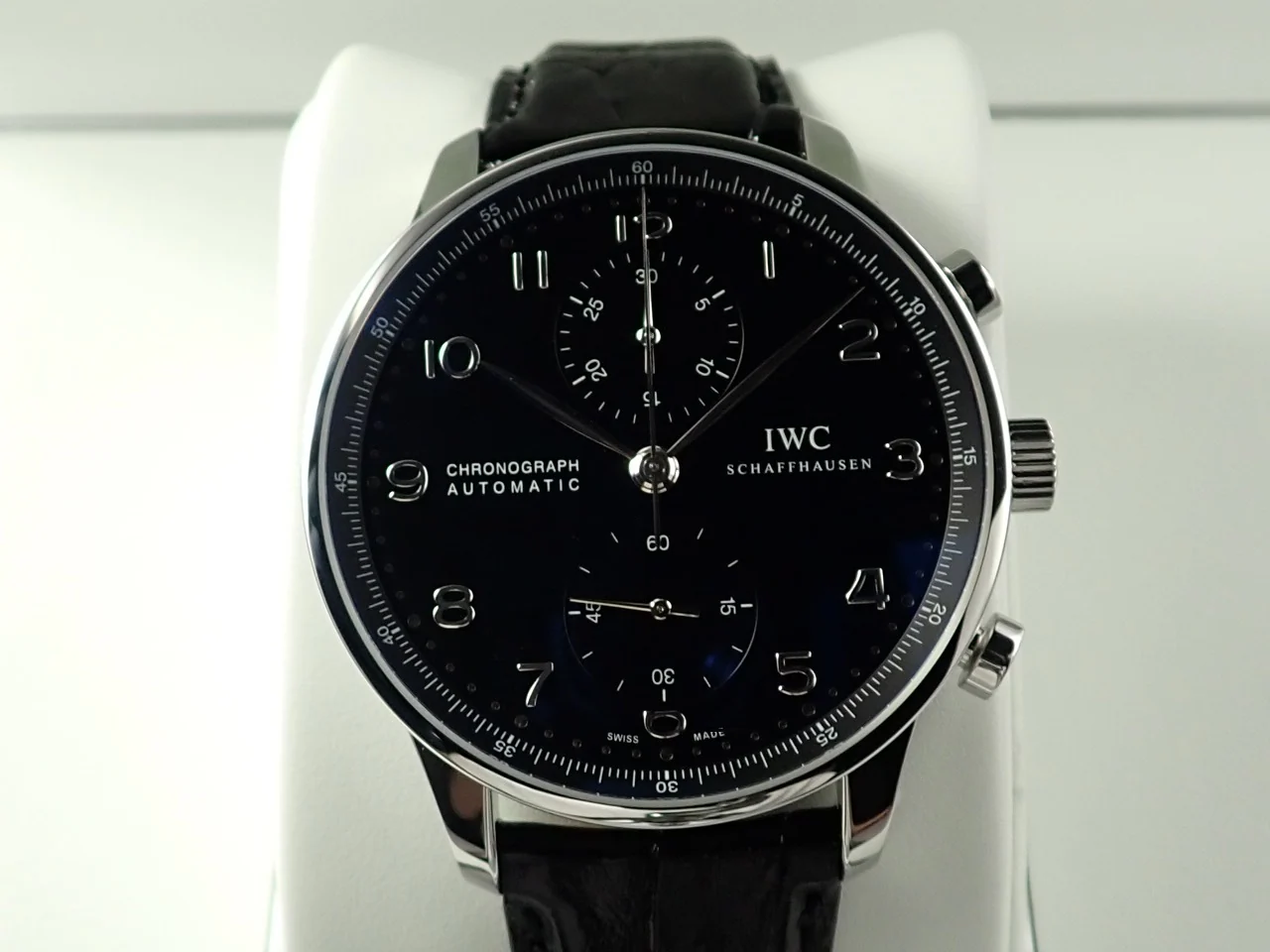 IWC ポルトギーゼ クロノグラフ Ref.IW371447 ブラック文字盤 極美品 Z0494798 - Image 2