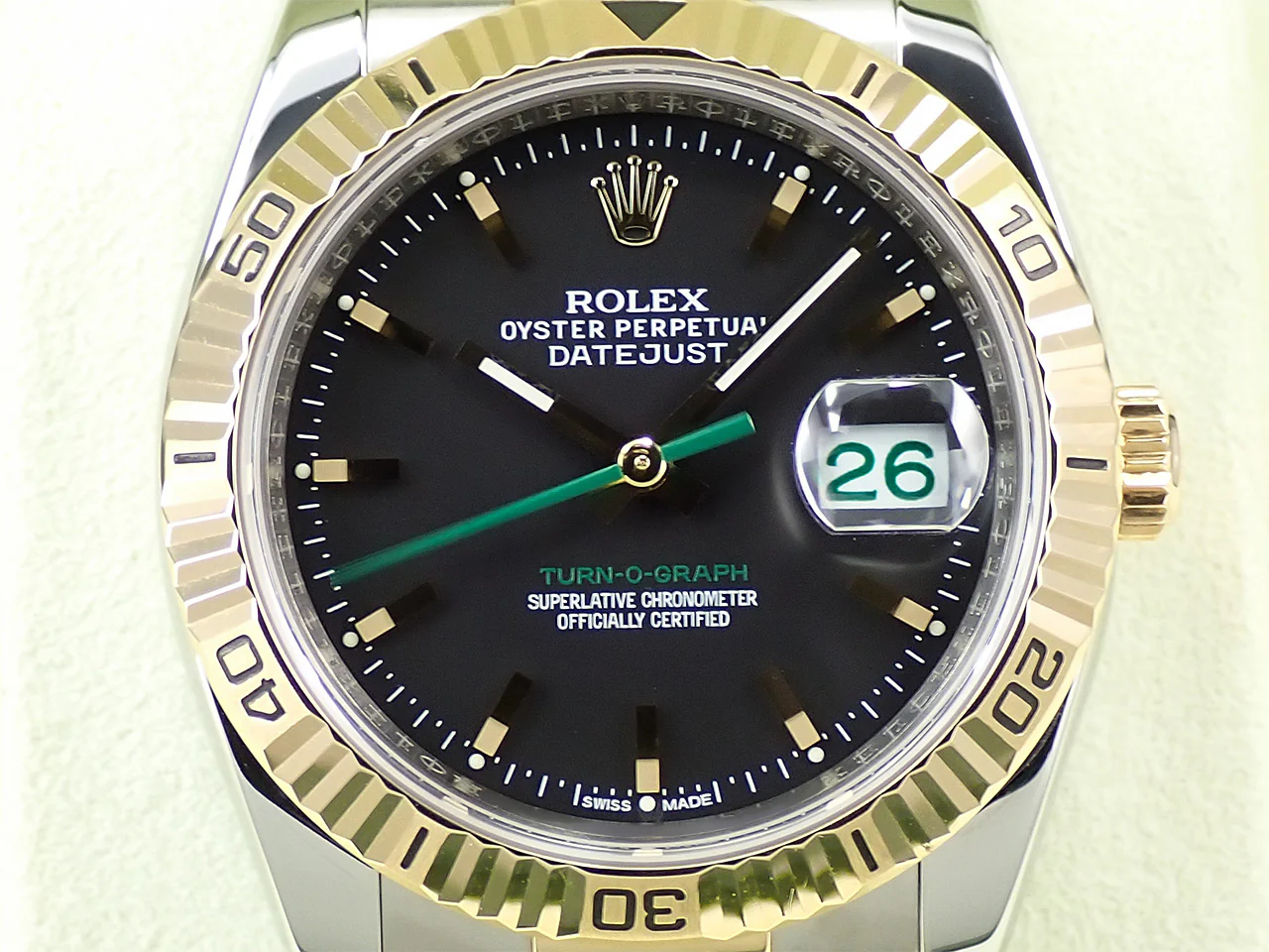ロレックス デイトジャスト ターノグラフ Ref.116263 ステンレススチール ブラック文字盤 - Image 3