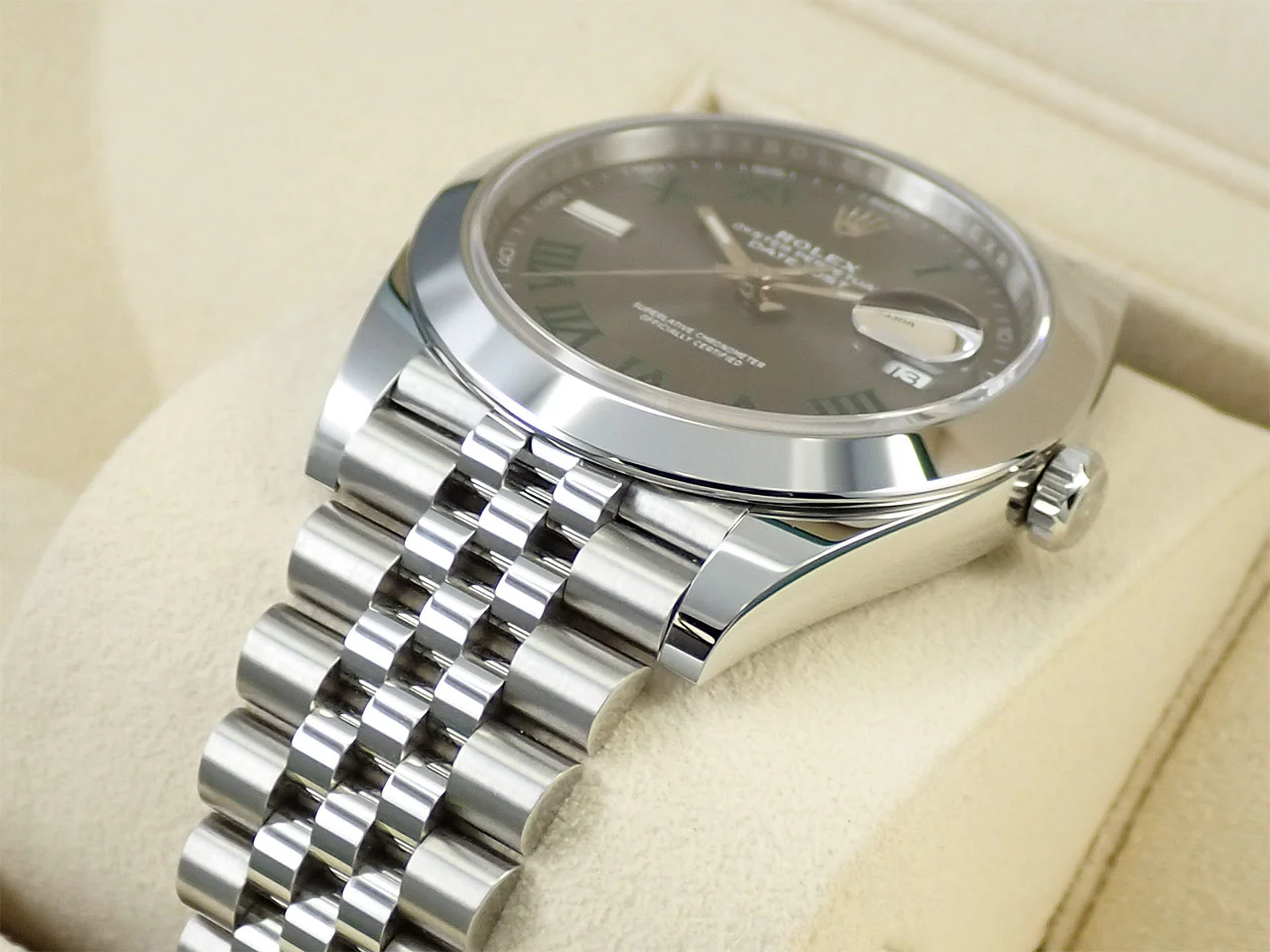 ロレックス デイトジャスト41 Ref.126300 ステンレススチール スレートローマン文字盤 ジュビリーブレスレット 極美品 Z6628901 - Image 6
