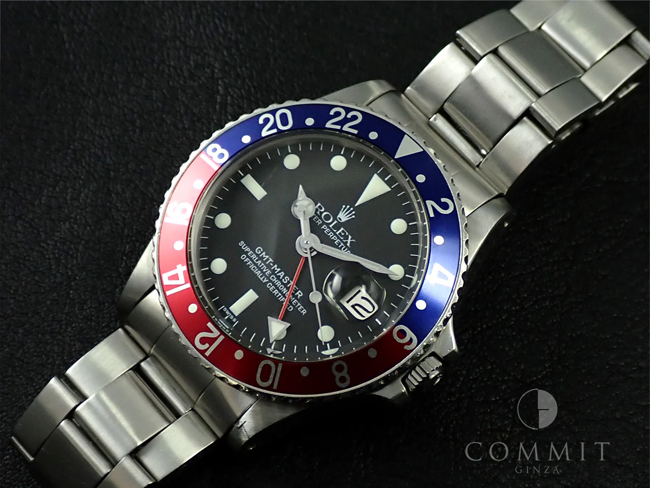 ロレックス GMTマスター Ref.1675 ステンレススチール ブラック文字盤 オイスターブレスレット - Image 13