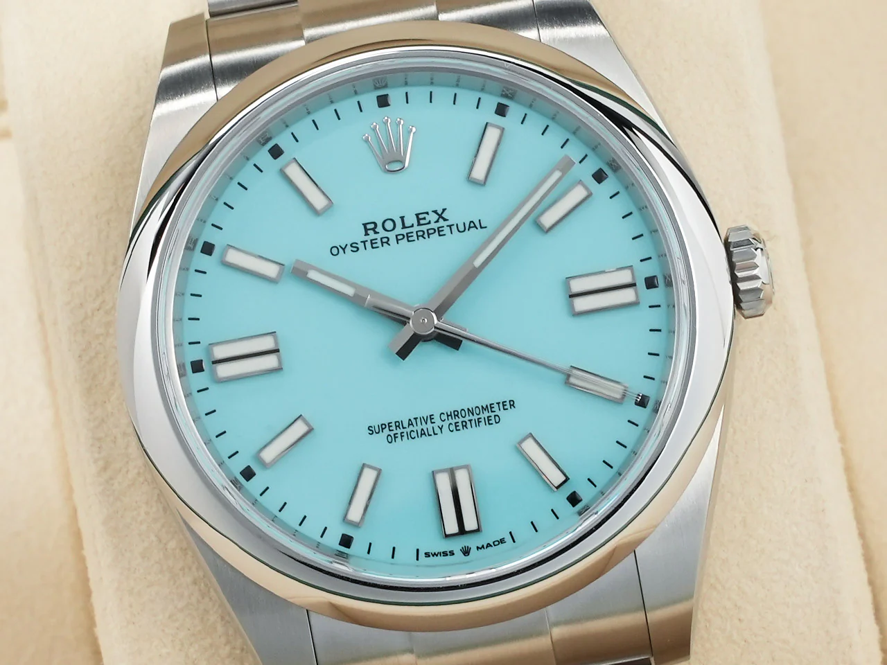 ロレックス オイスターパーペチュアル41 Ref.124300 ステンレススチール ターコイズ文字盤 - Image 3