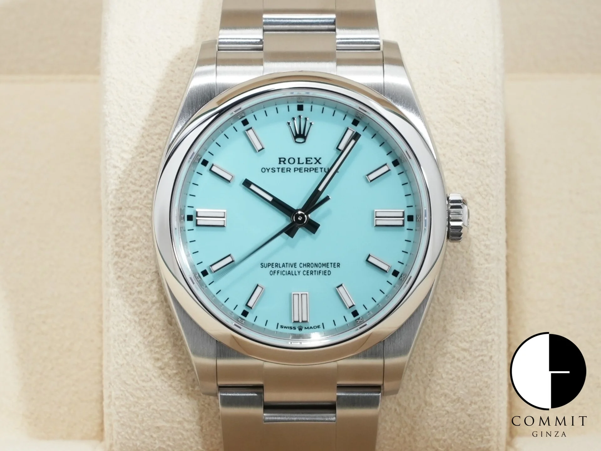 ロレックス オイスターパーペチュアル36 Ref.126000 ステンレススチール ターコイズ文字盤