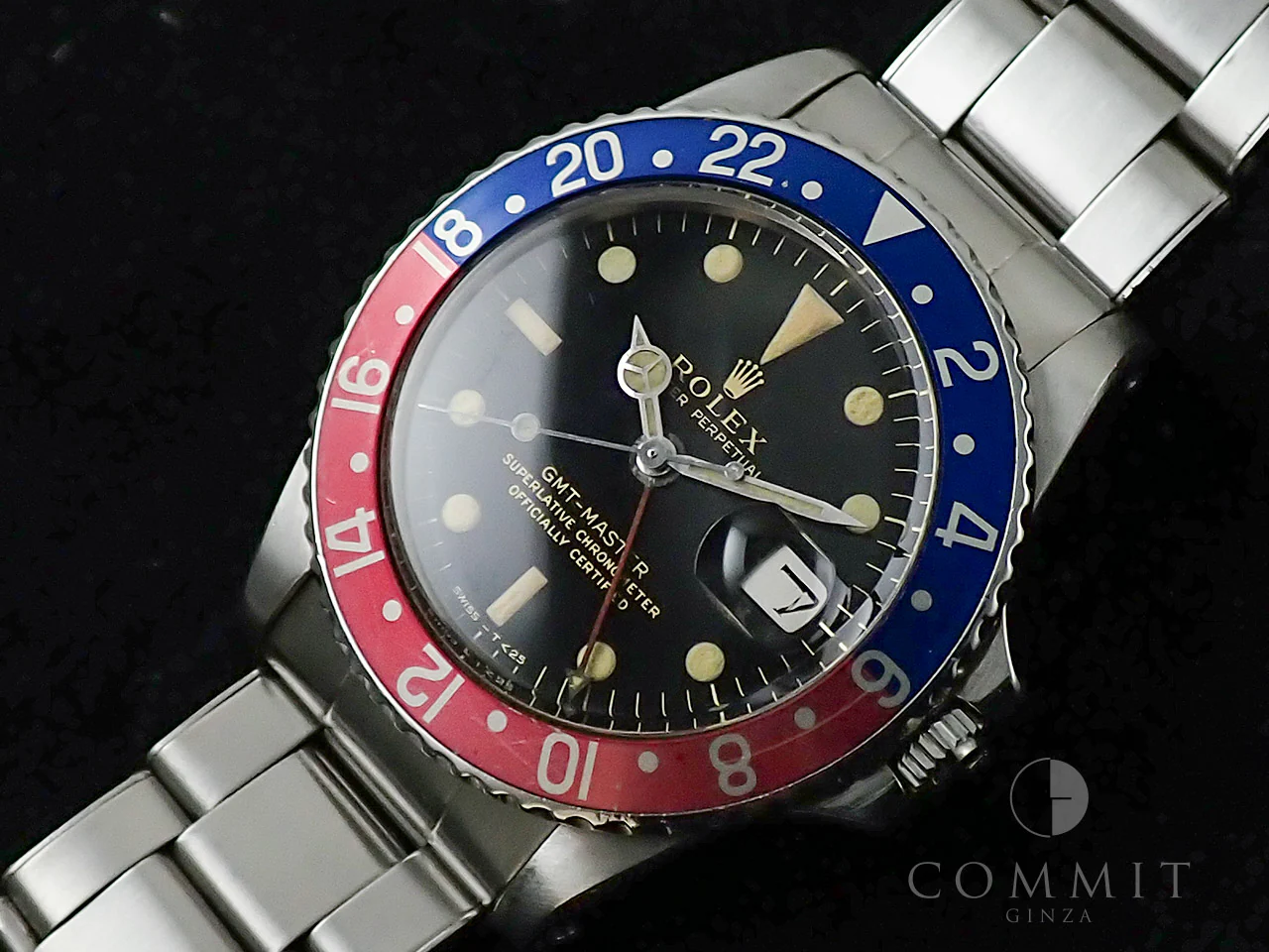 ロレックス GMTマスター Ref.1675 ステンレススチール ブラック文字盤 オイスターブレスレット - Image 14