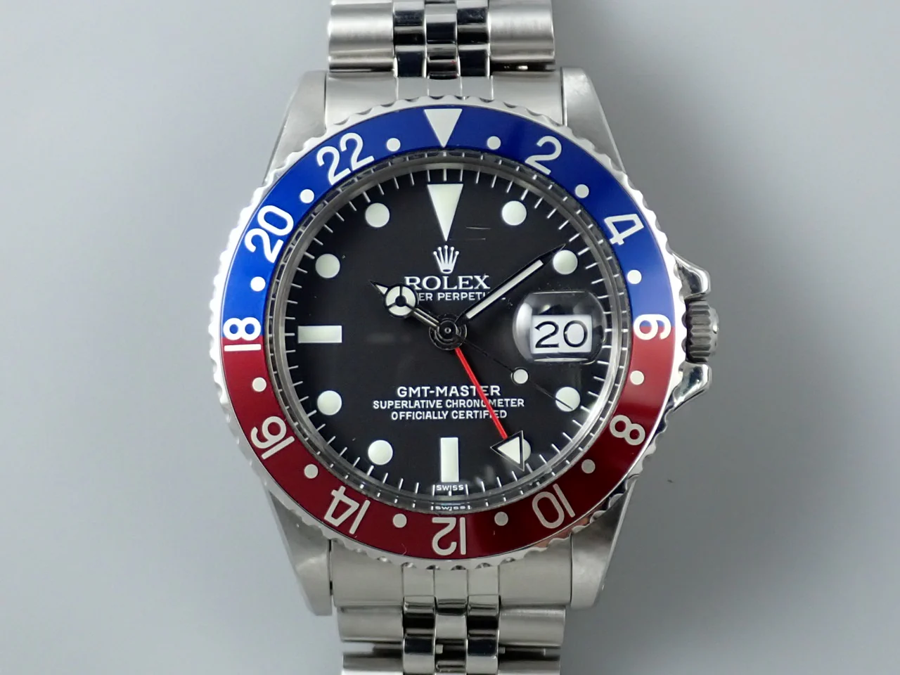 ロレックス GMTマスター Ref.1675/0 ステンレススチール ブラック文字盤 ジュビリーブレスレット - Image 2