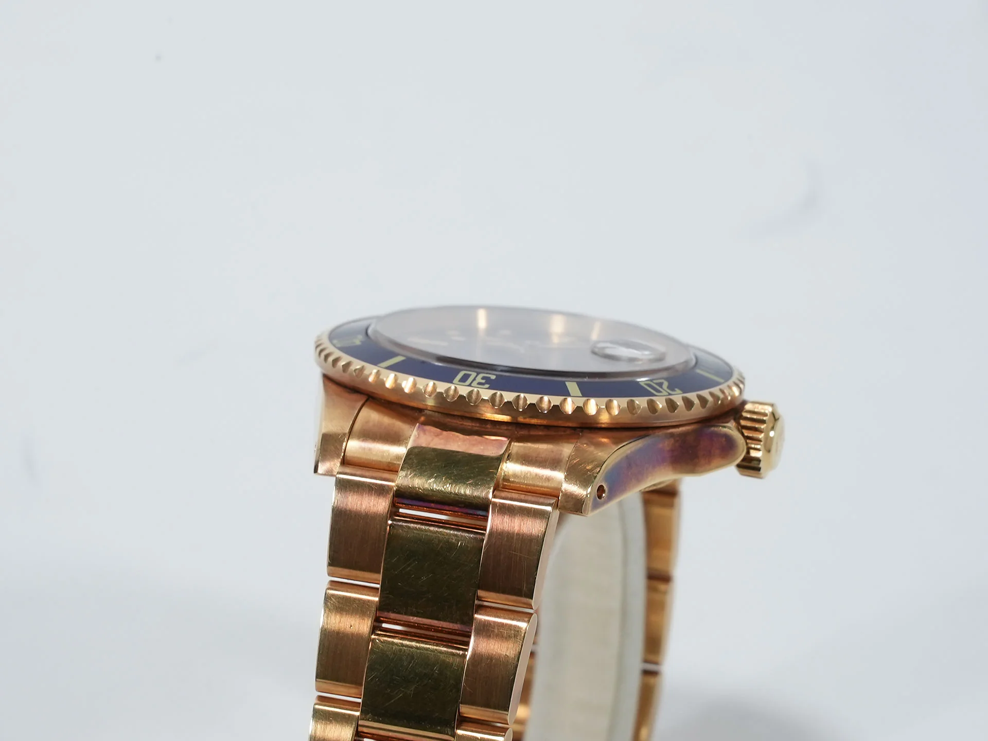 ロレックス サブマリーナー デイト Ref.16808 イエローゴールド ブルー文字盤 中古 zn9gjetq - Image 6