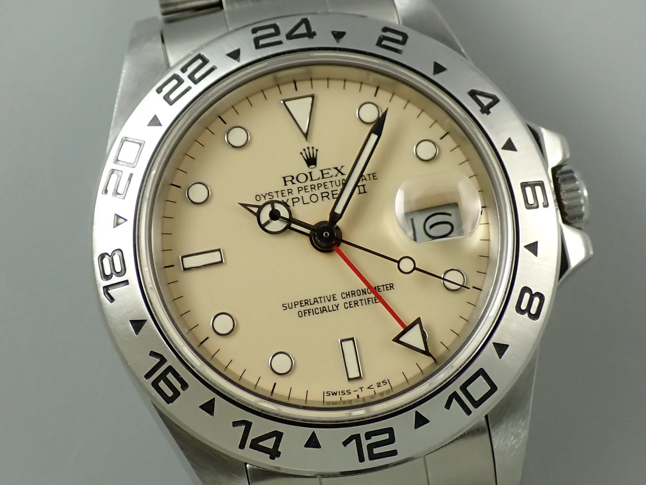 ロレックス エクスプローラーII Ref.16550 ステンレススチール アイボリー文字盤 - Image 3